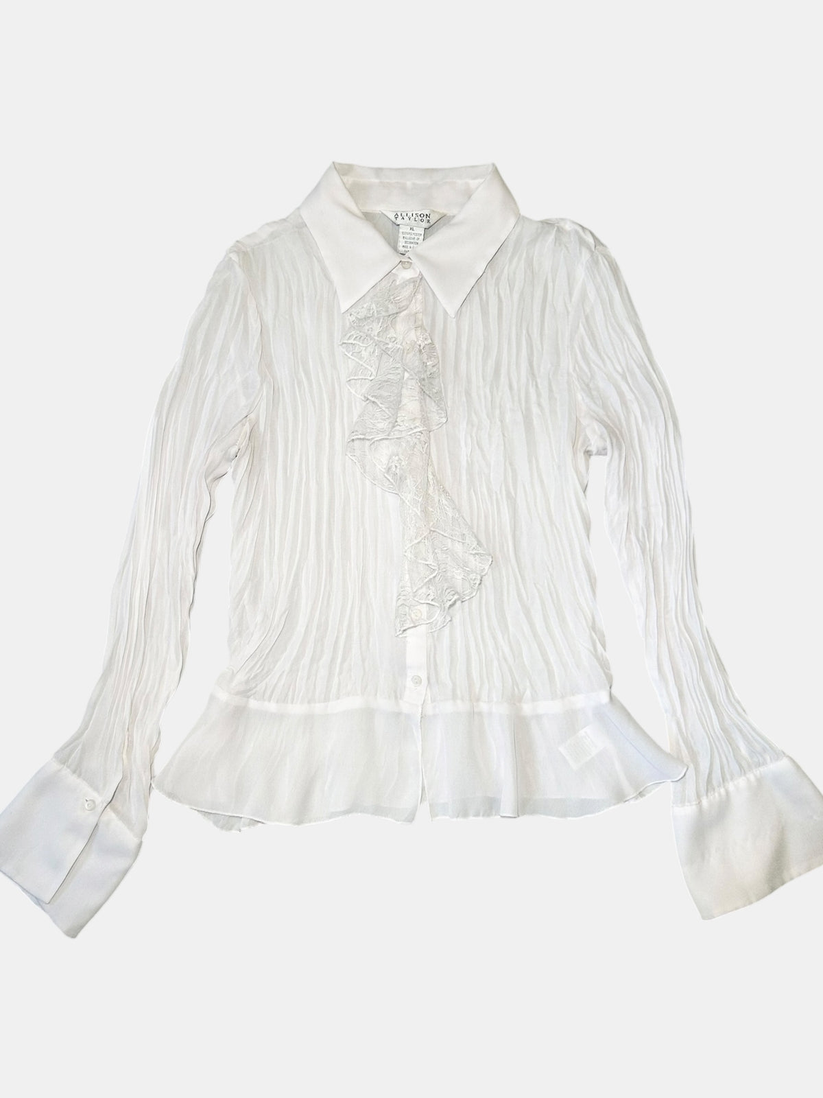 Crinkle Ruffle Blouse