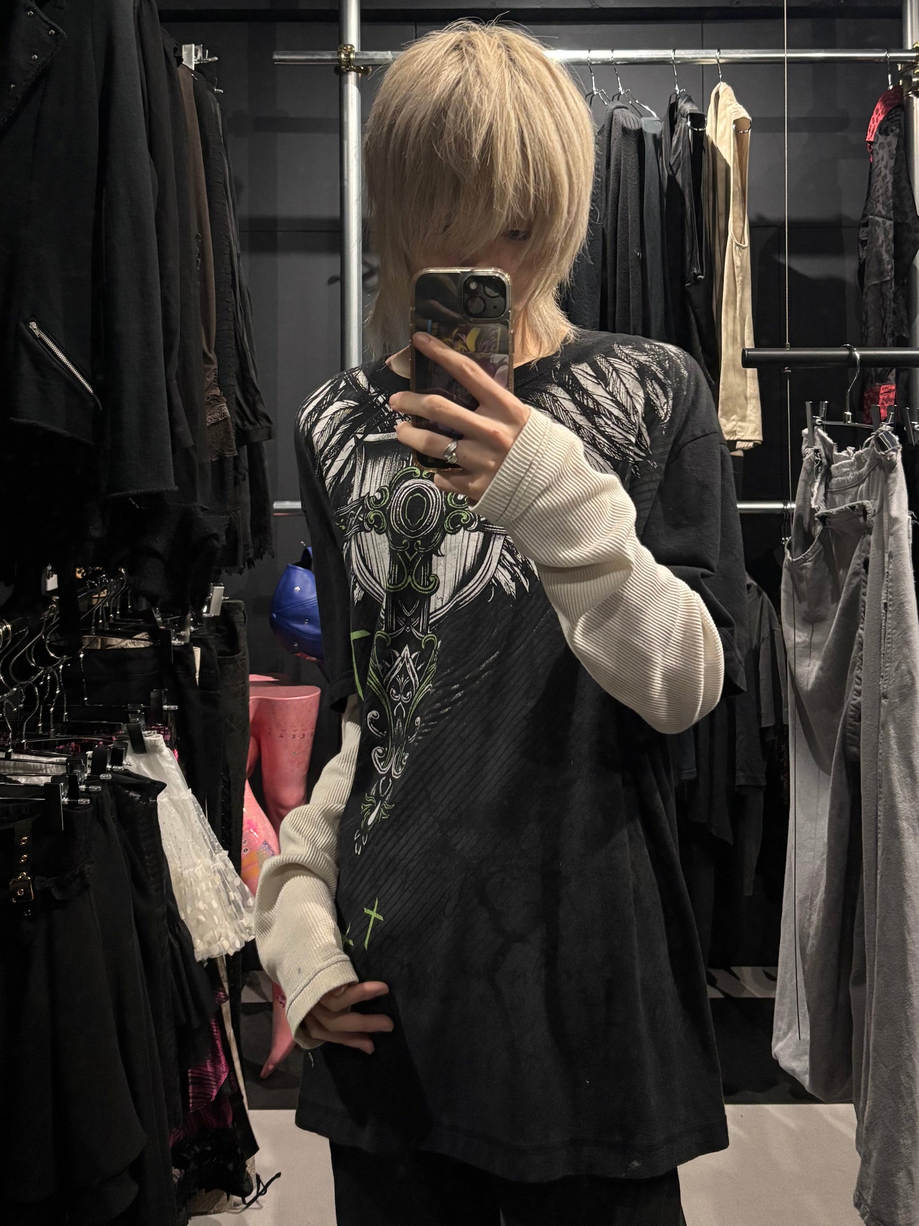 Y2K Layered Graphic Long Sleeve
