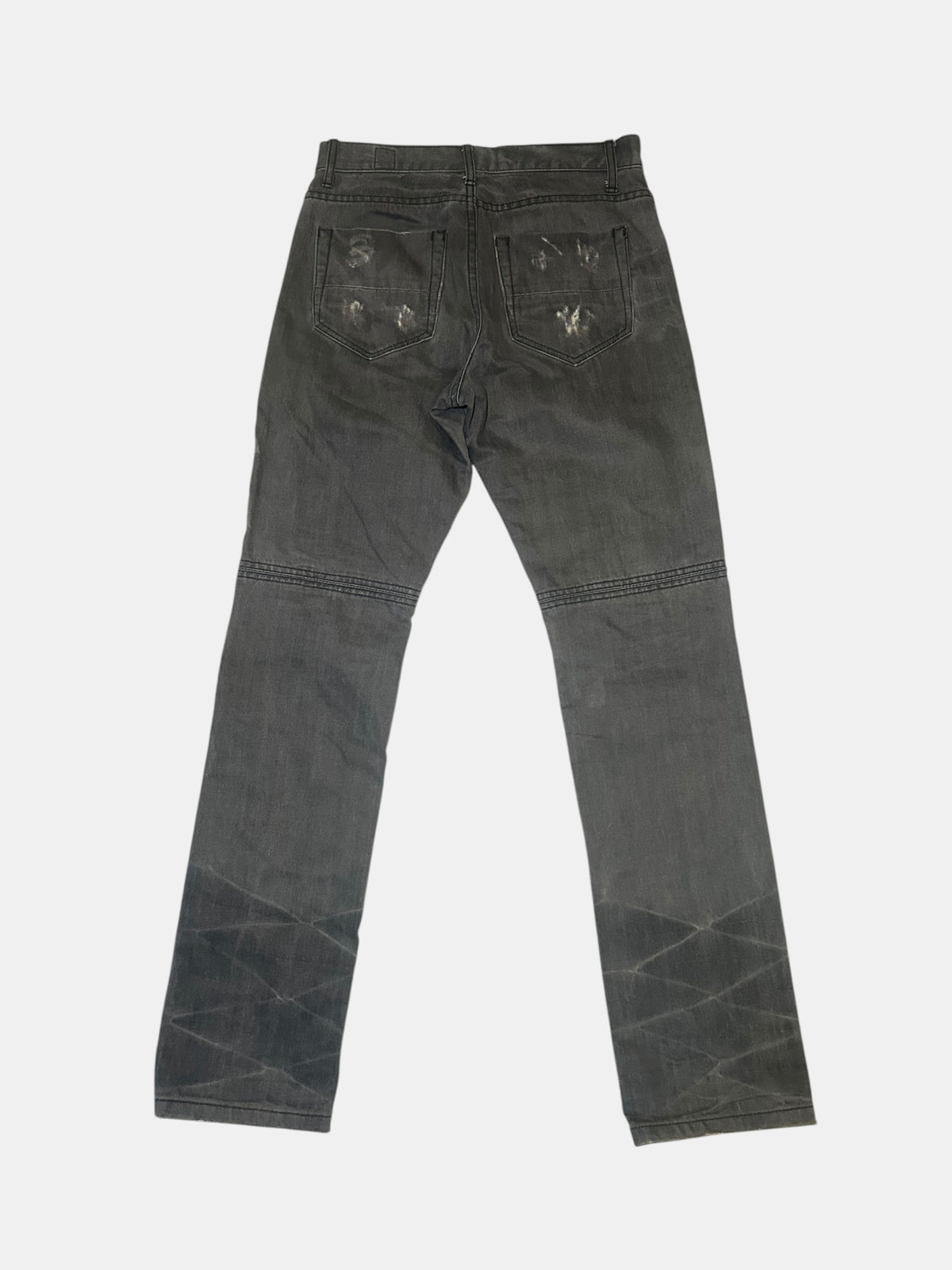 Distressed Layered Jeans