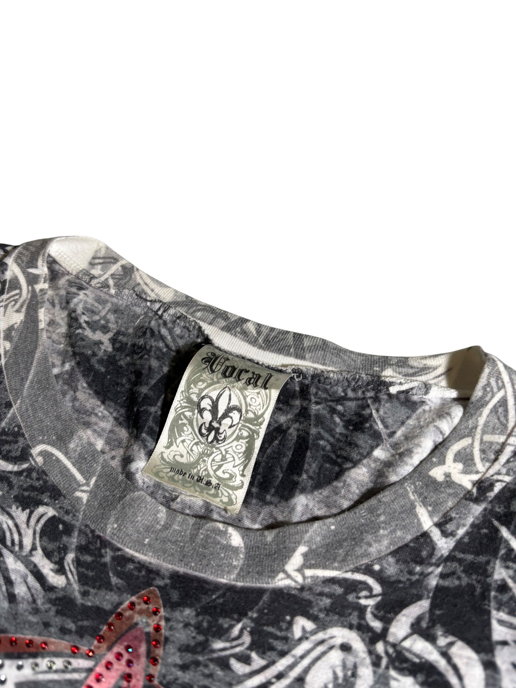 Embellished Cross Graphic T-Shirt