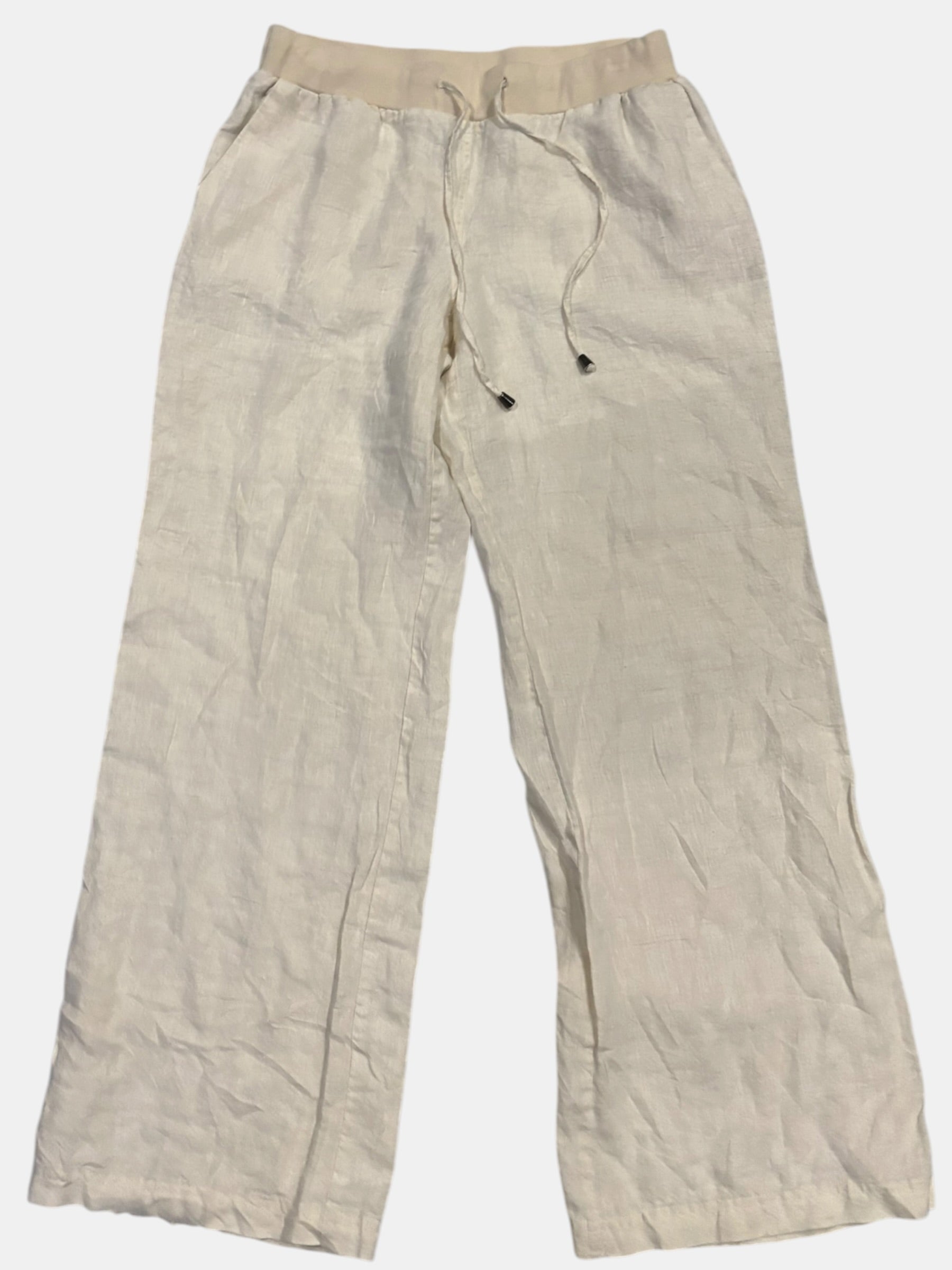 Linen Wide Leg Drawstring Pants