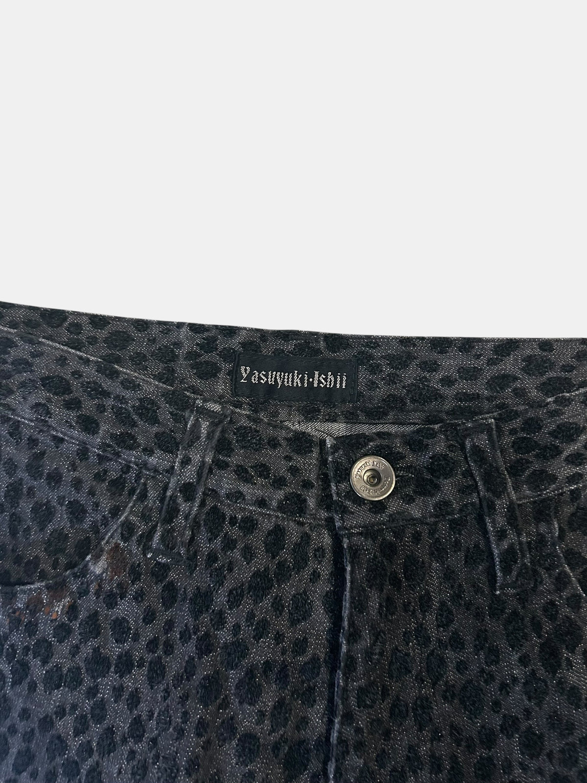 Yasuyuki Ishii Leopard Flare Trousers