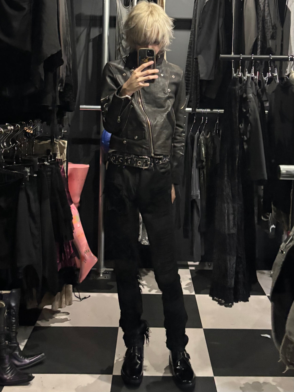 Golden Goose Leather Rider Jacket