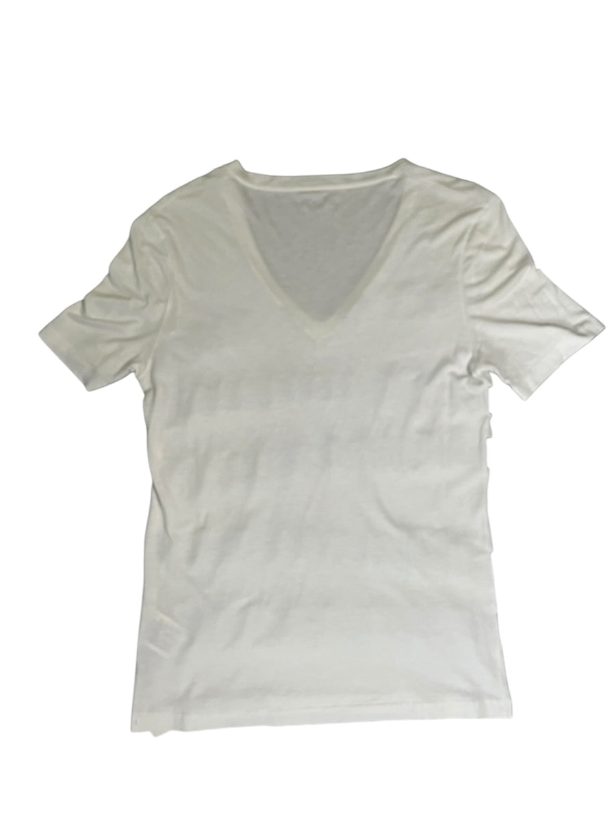 Neil Barrett Wide Border V-Neck Tee