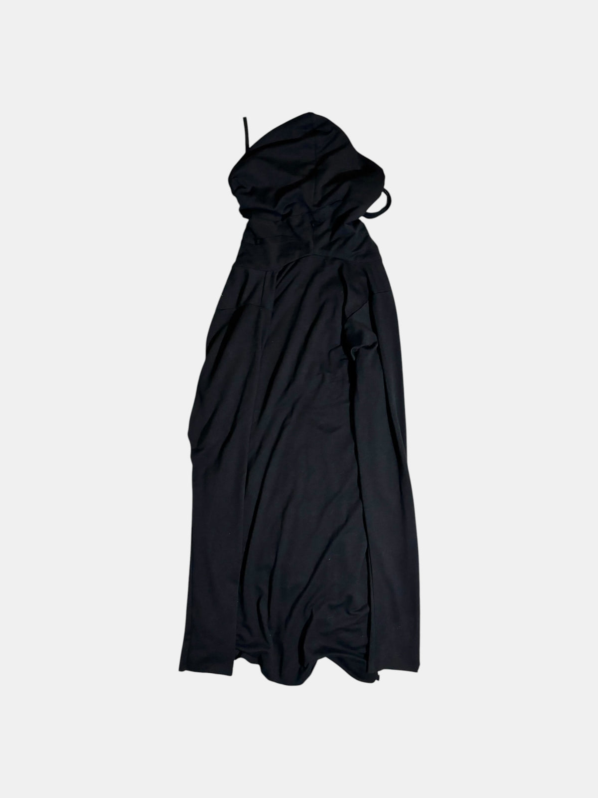 Asymmetric Zip Hooded Coat