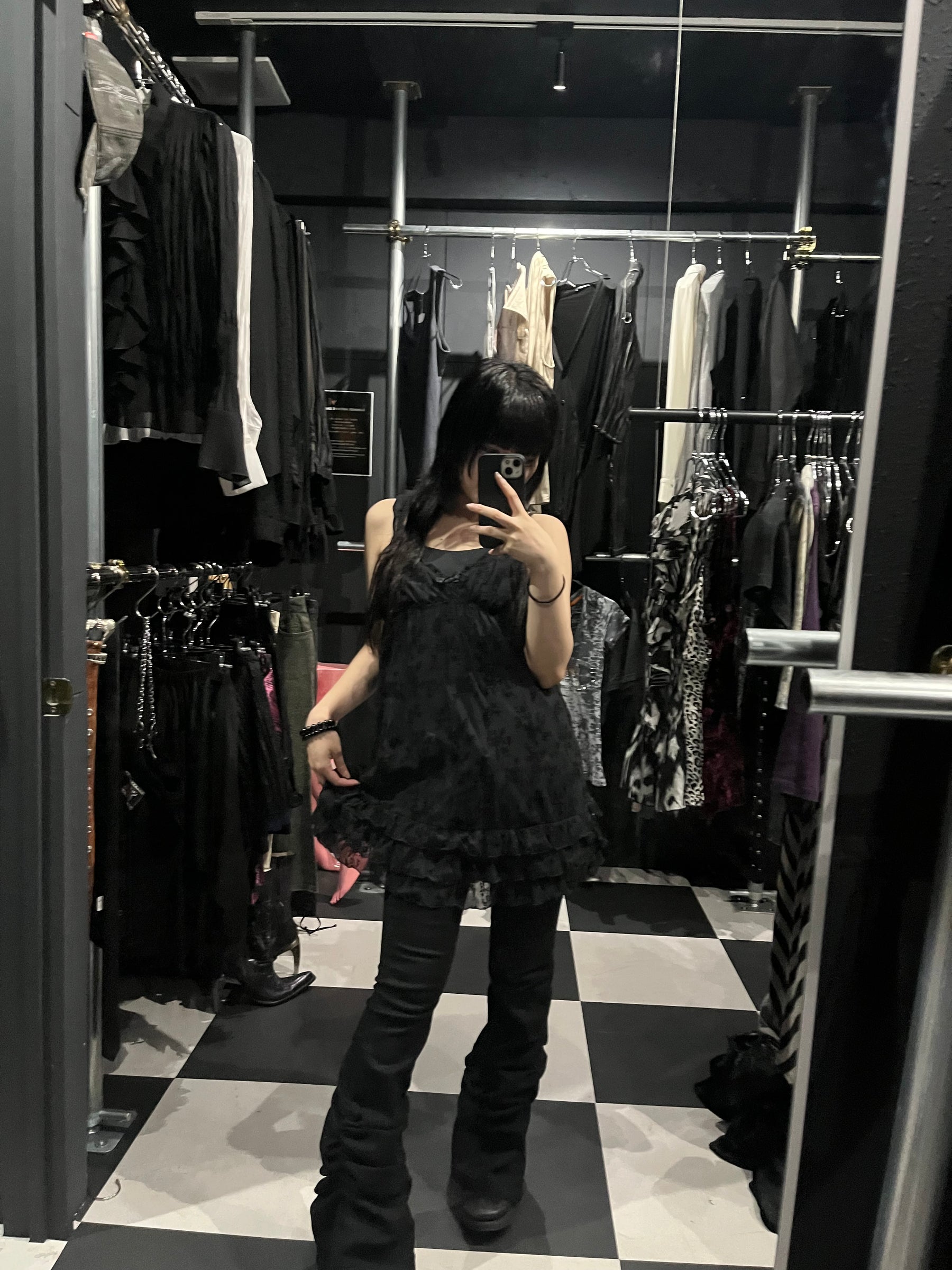 Gothic Sheer Babydoll Camisole