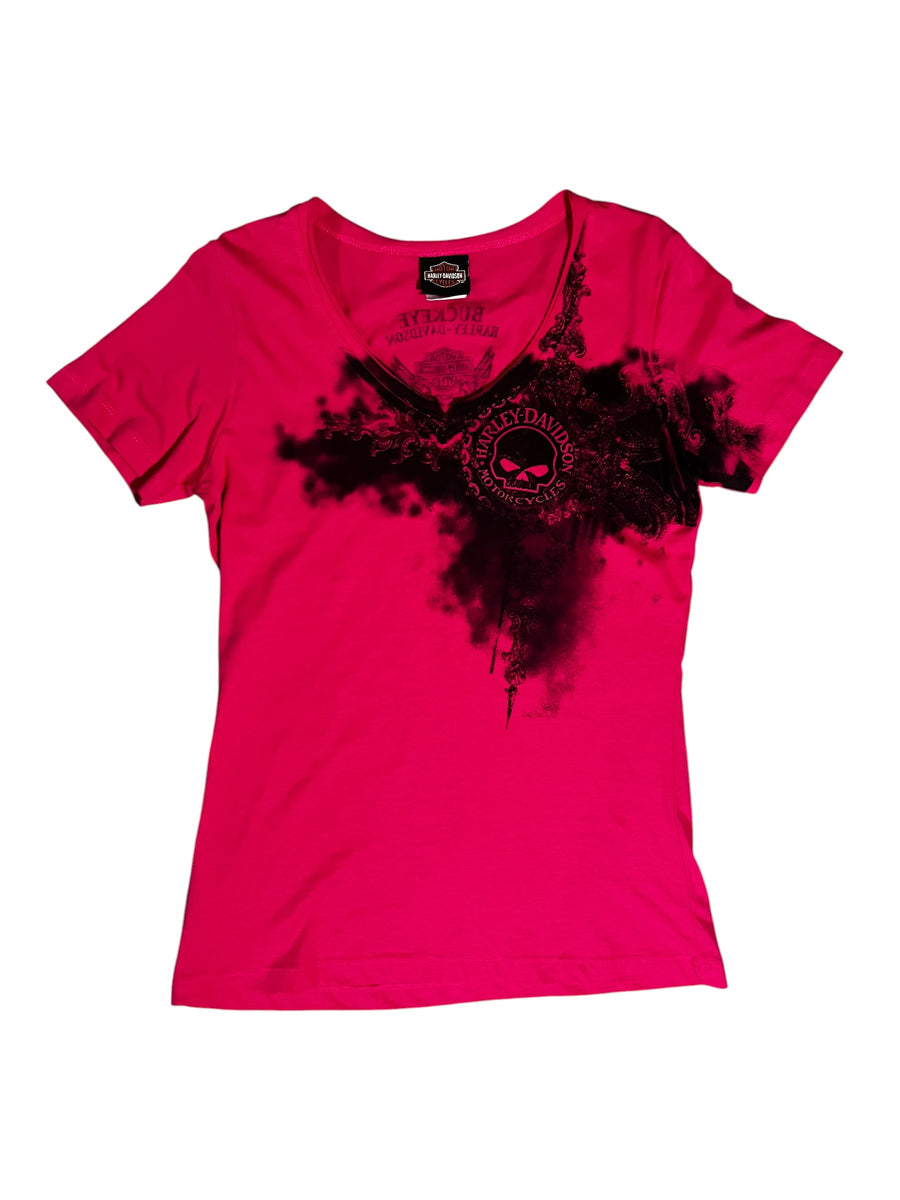 Harley-Davidson Willie G Skull V-Neck Tee