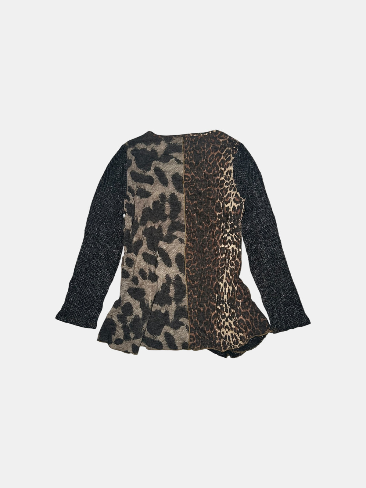 Leopard Patchwork Top