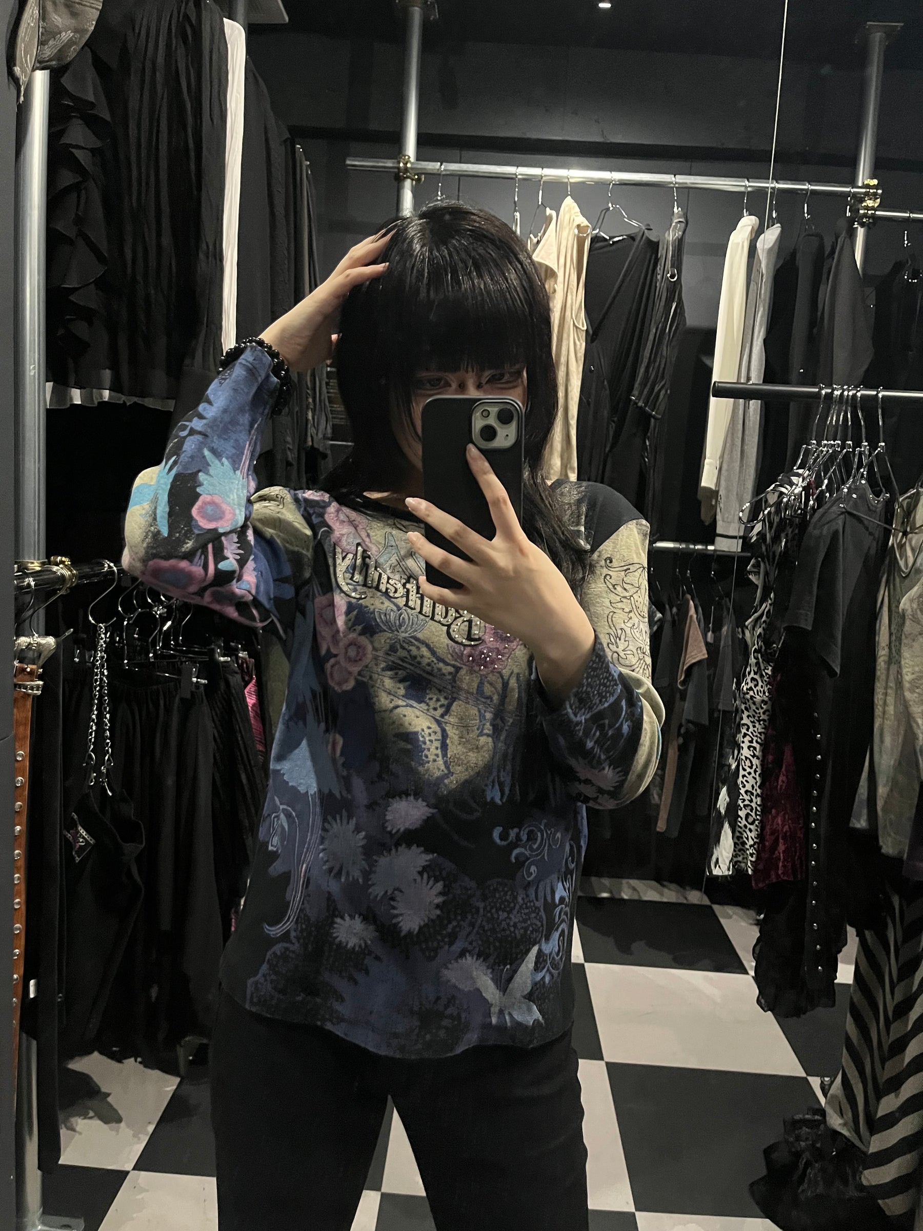 Y2K Butterfly Graphic Long Sleeve T-Shirt