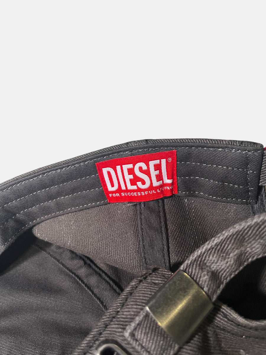 DIESEL Distressed Graphic Cap