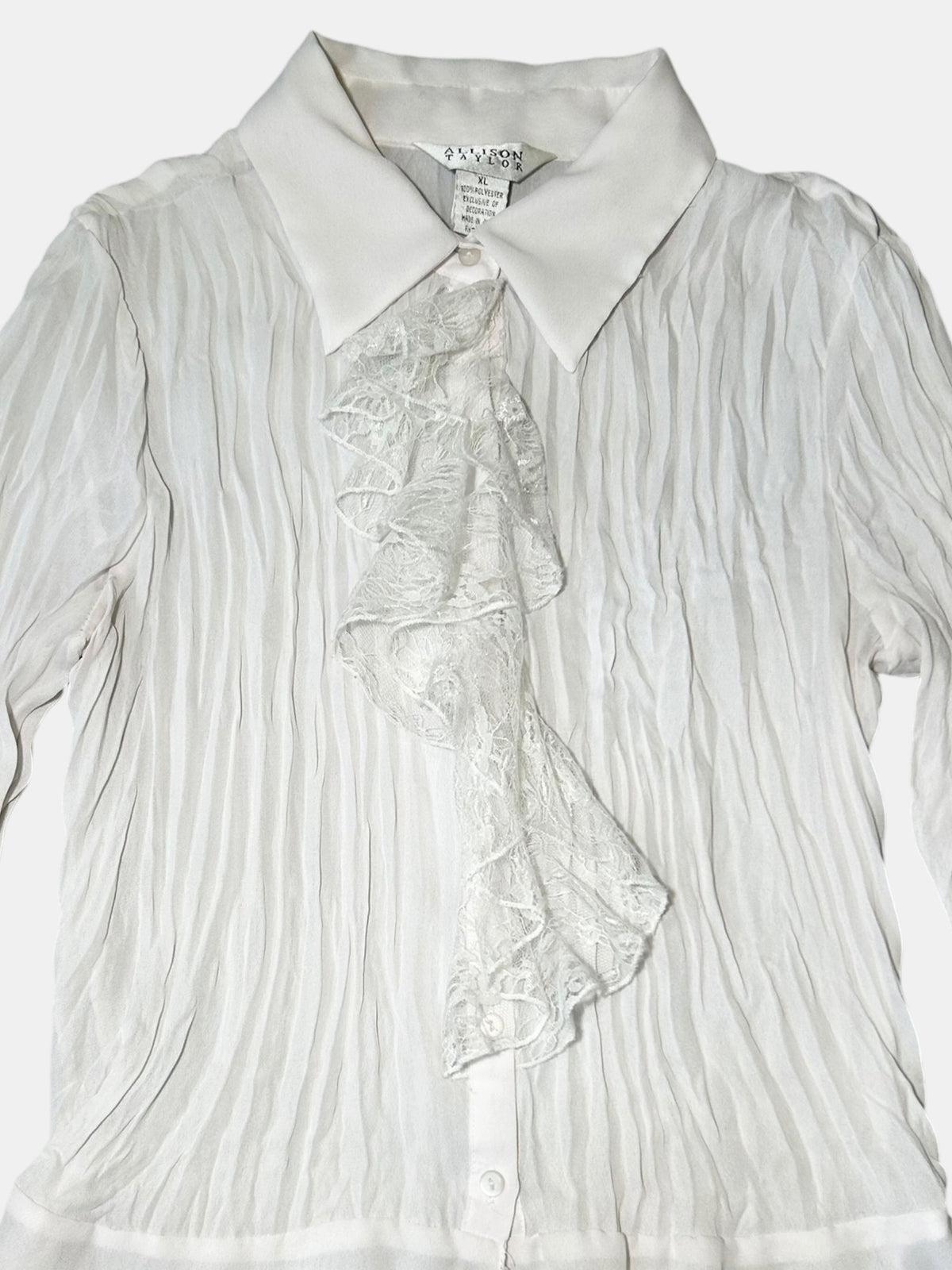 Crinkle Ruffle Blouse