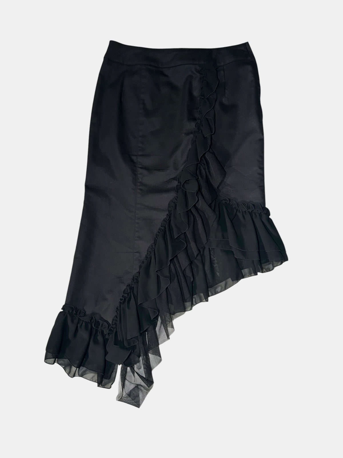 Asymmetric Ruffle Skirt