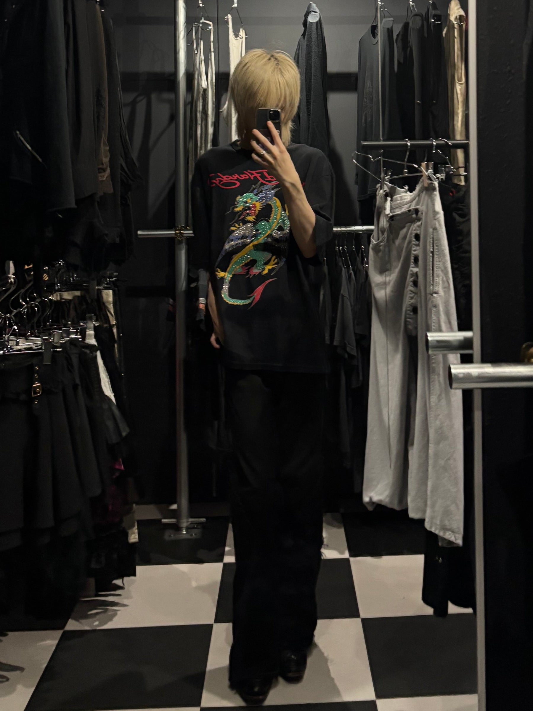 Ed Hardy Rhinestone Dragon Tee