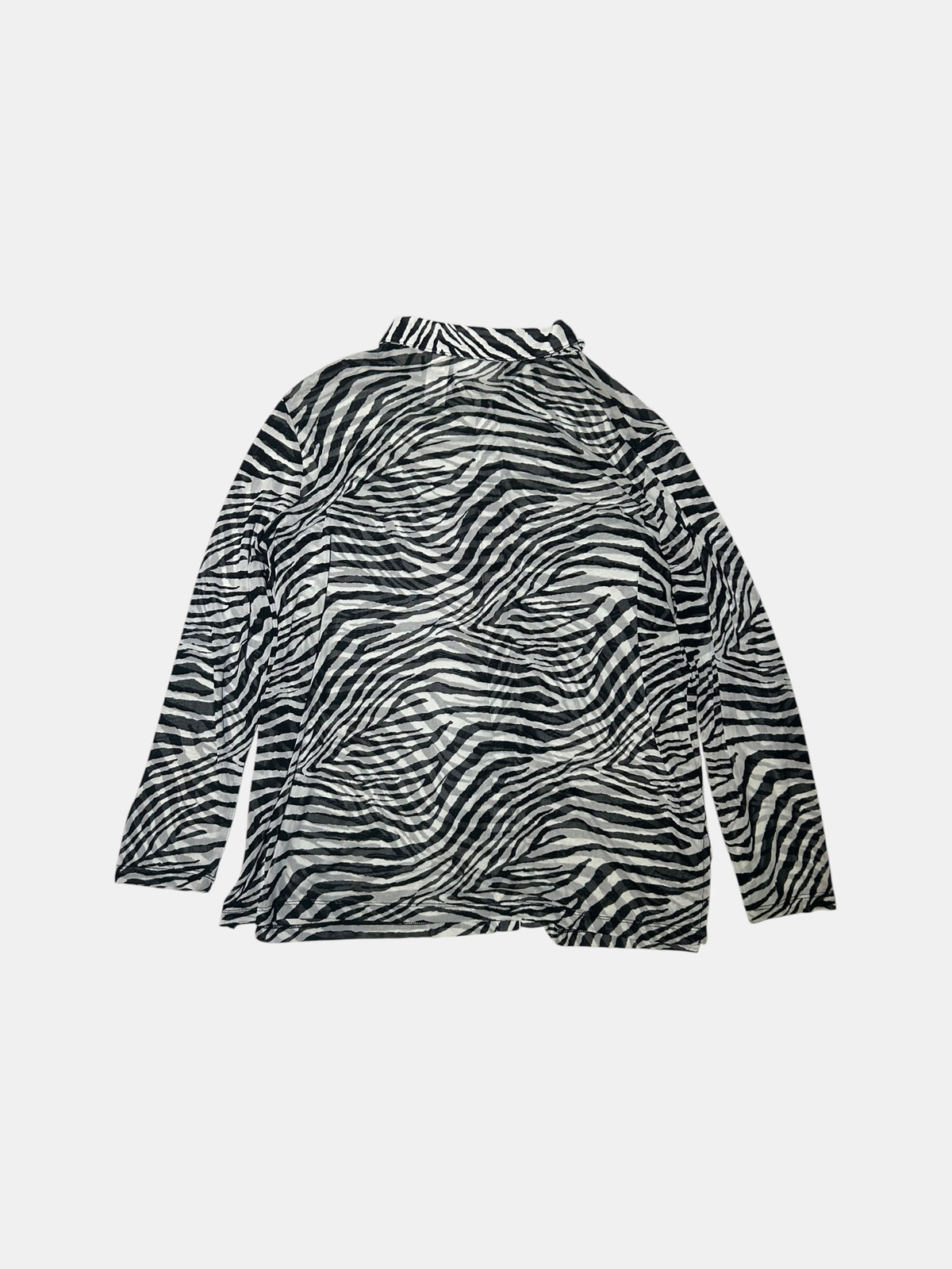 Sheer Zebra Print Blouse