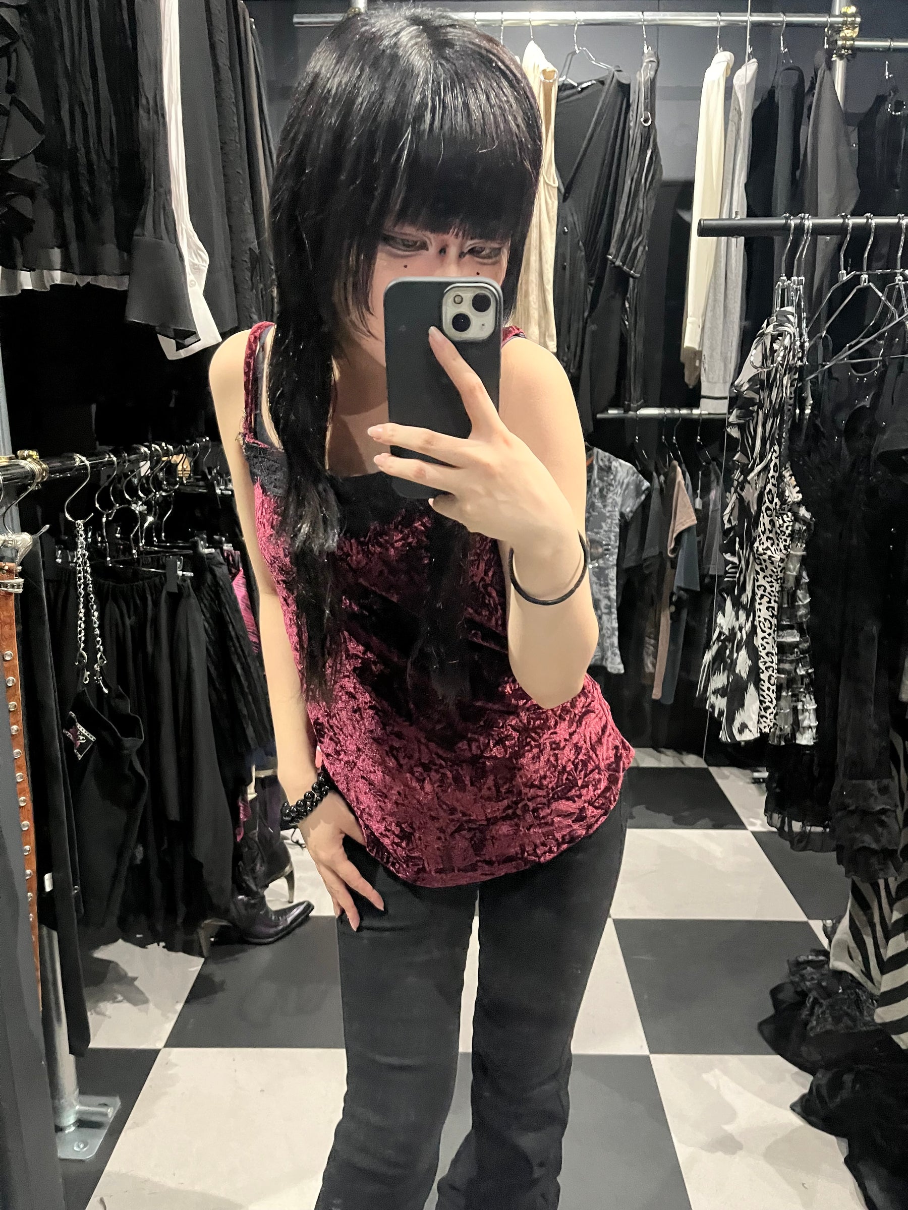 Crushed Velour Camisole