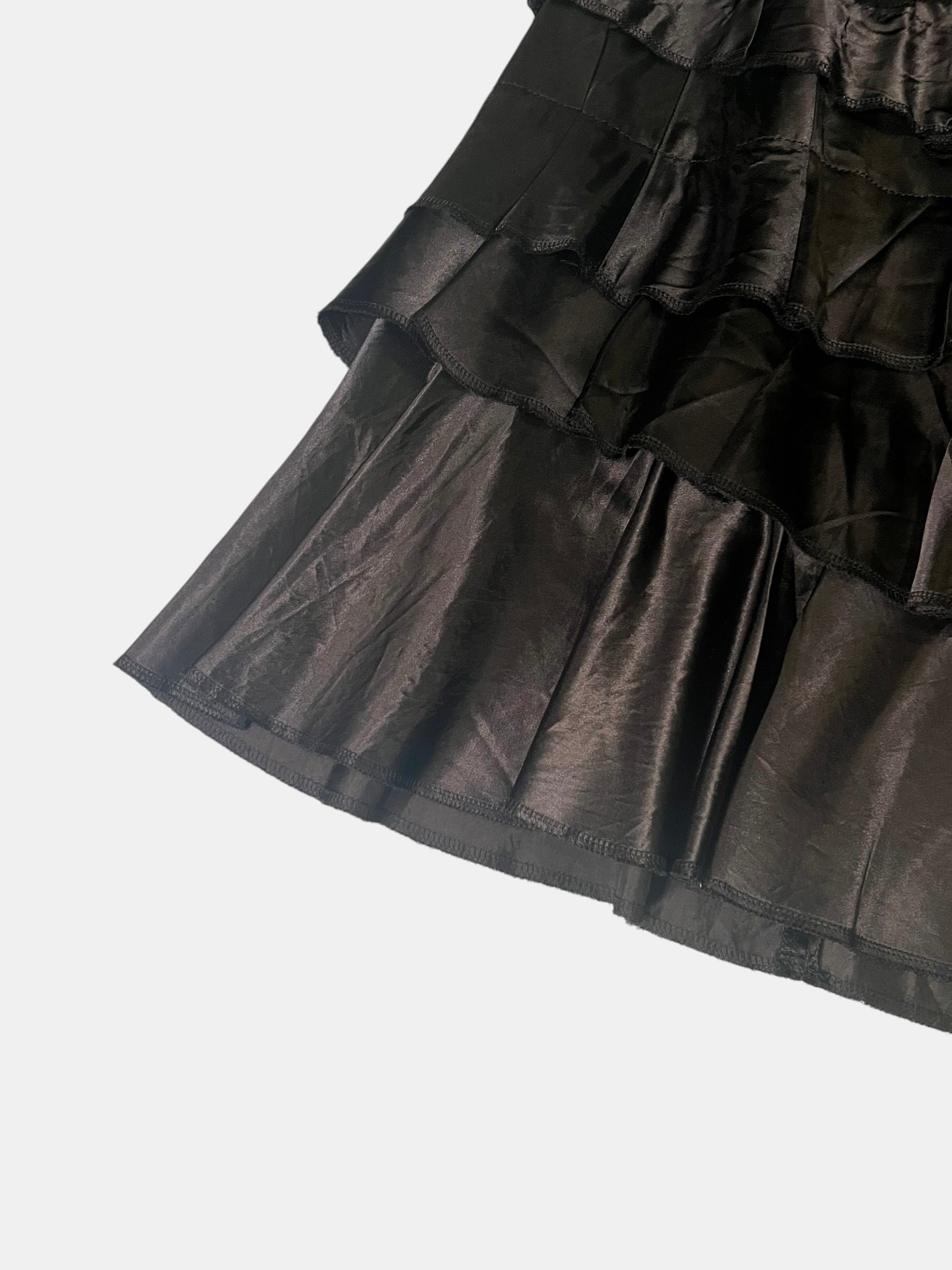 COMME des GARÇONS Satin Tiered Ruffle Skirt