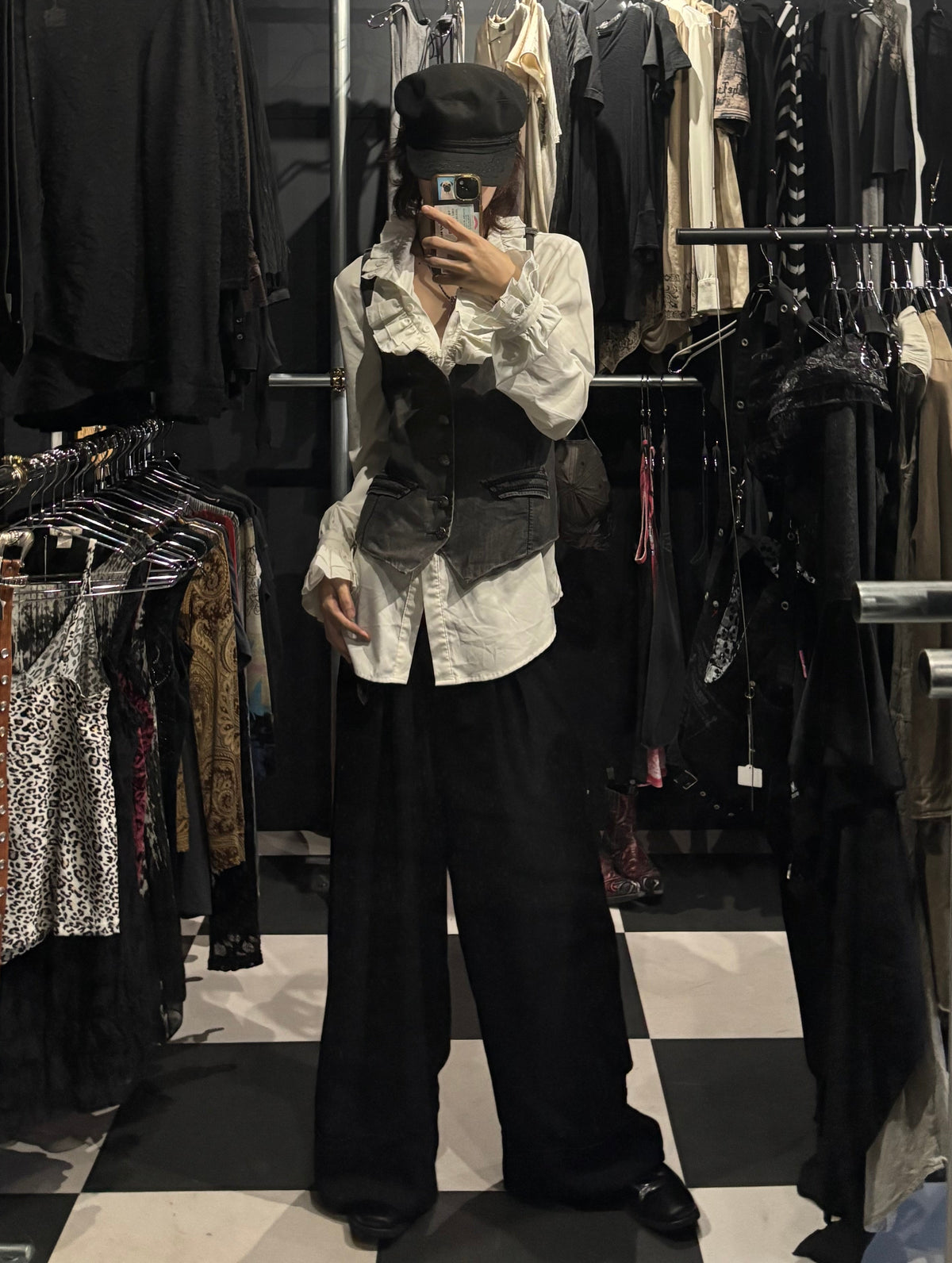 Cross-Motif Vest