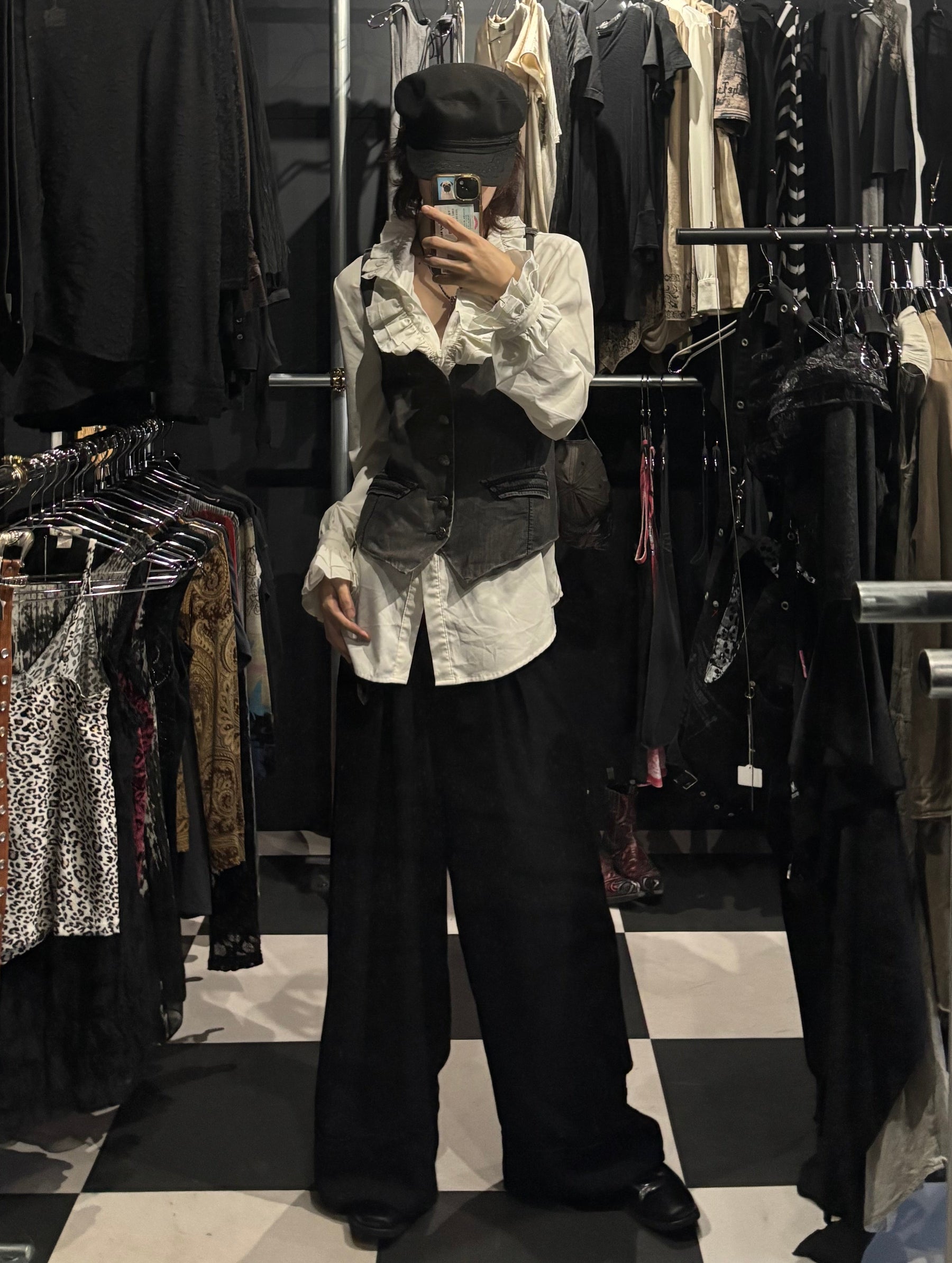 Cross-Motif Vest
