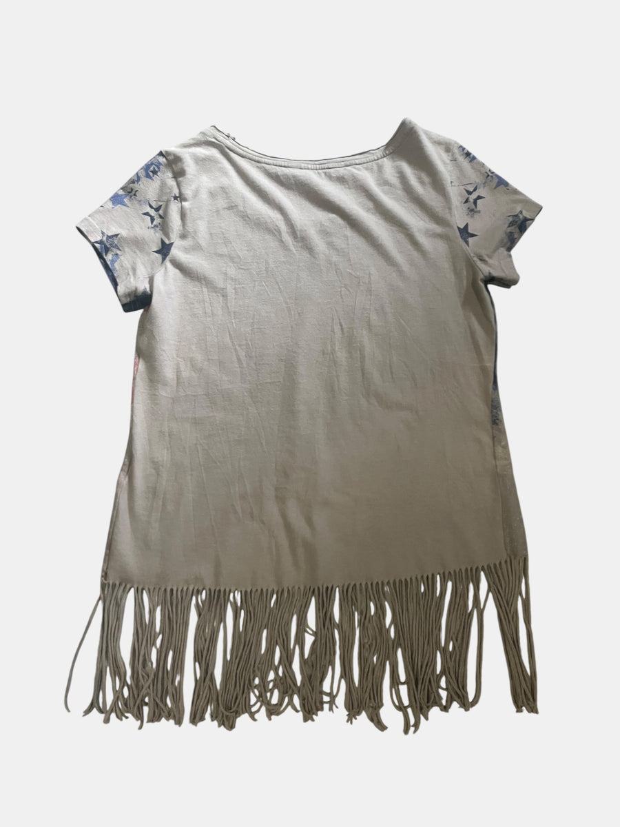 Americana Flag Fringe Tee