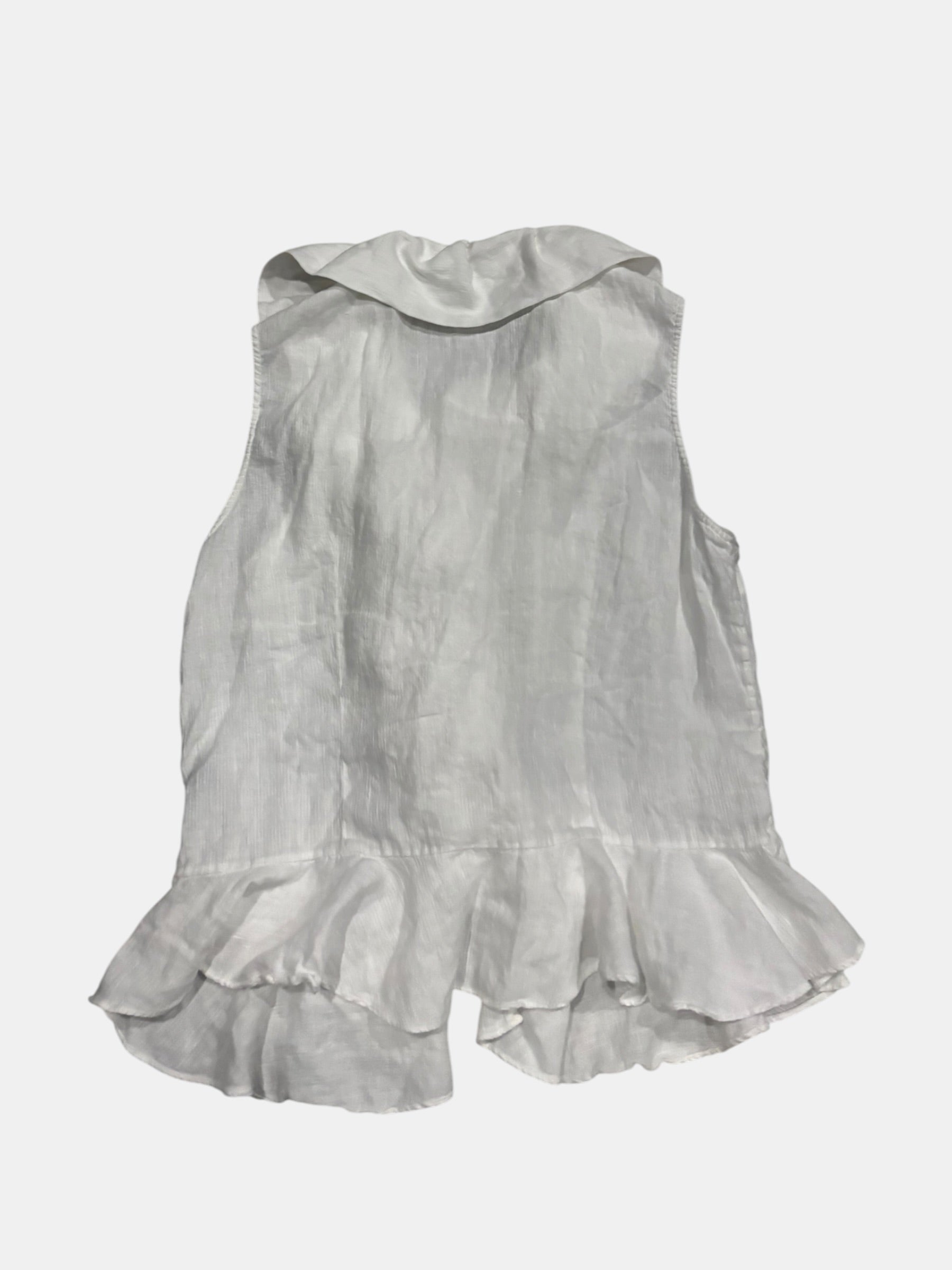 Ralph Lauren Ruffle Sleeveless Blouse