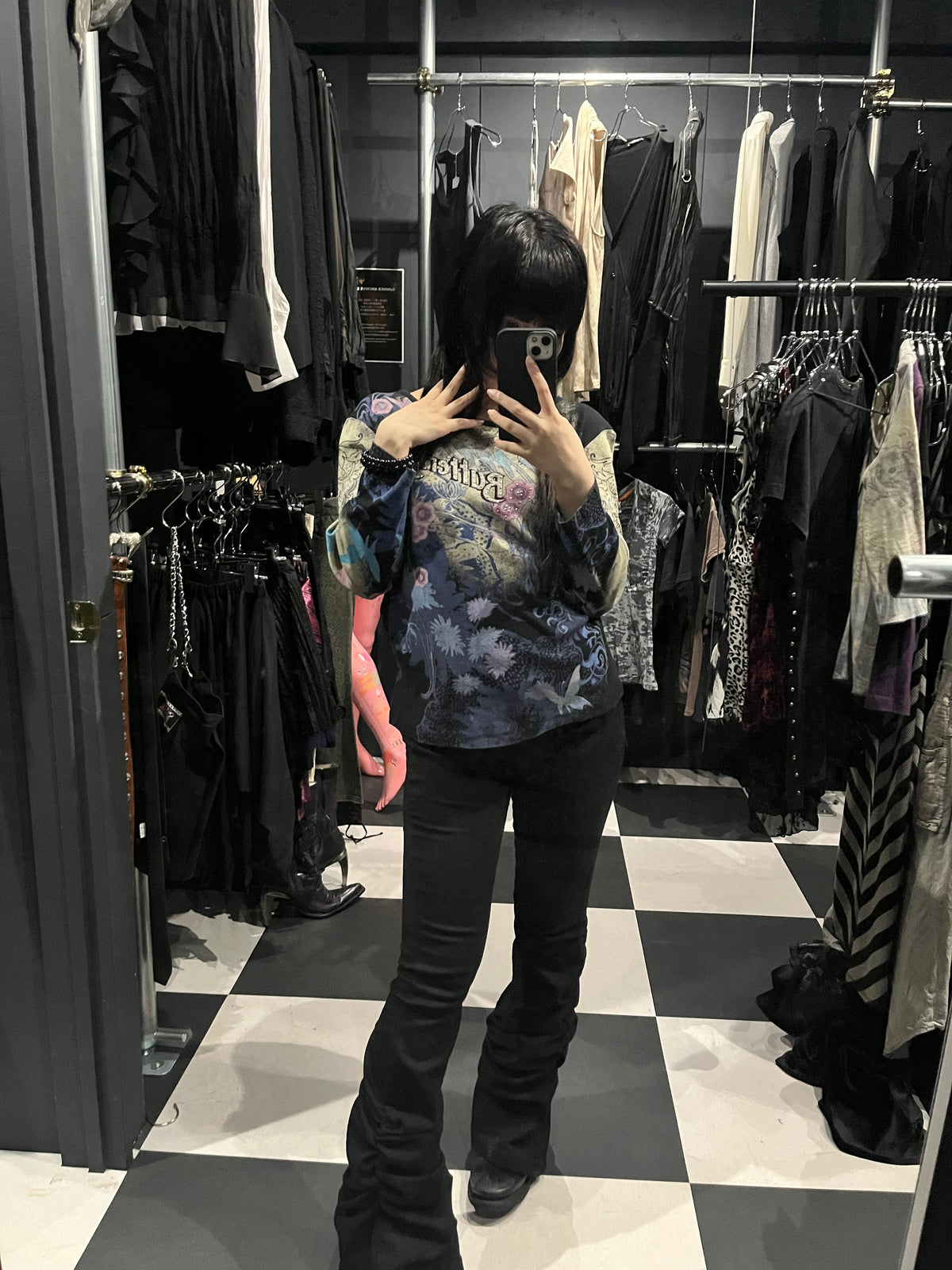 Y2K Butterfly Graphic Long Sleeve T-Shirt