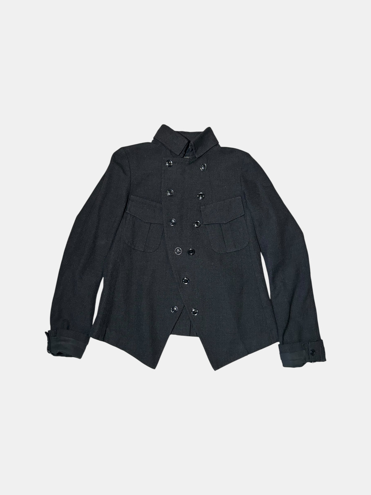 Asymmetric Double-Breasted Jacket