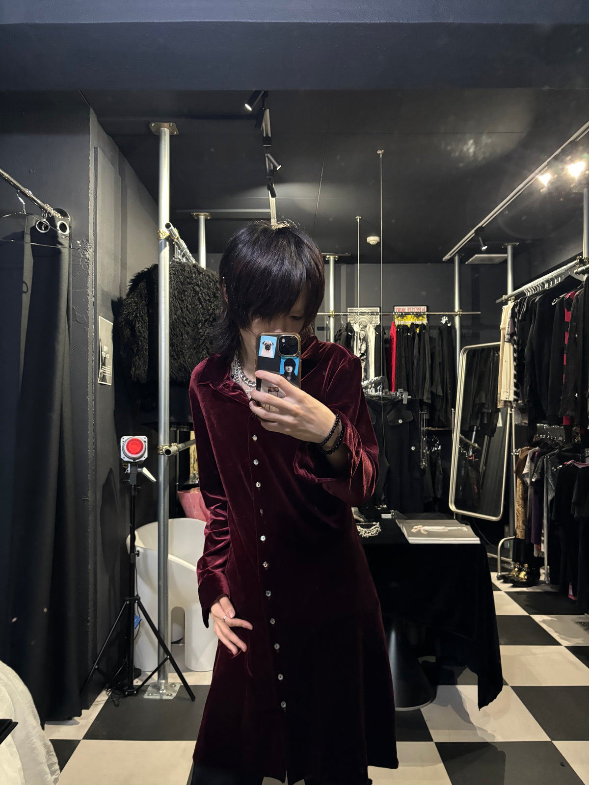 Velvet Long Shirt