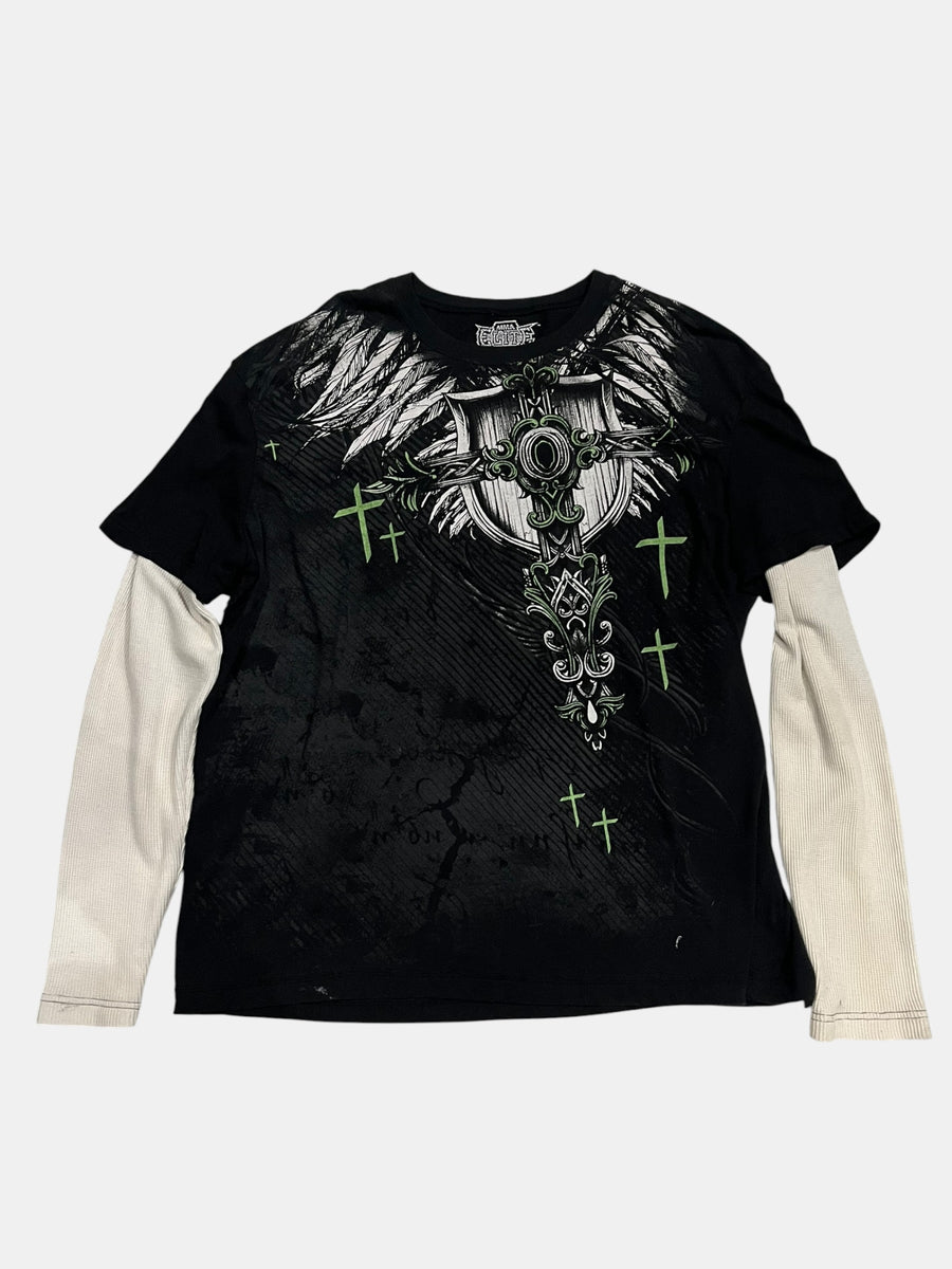 Y2K Layered Graphic Long Sleeve