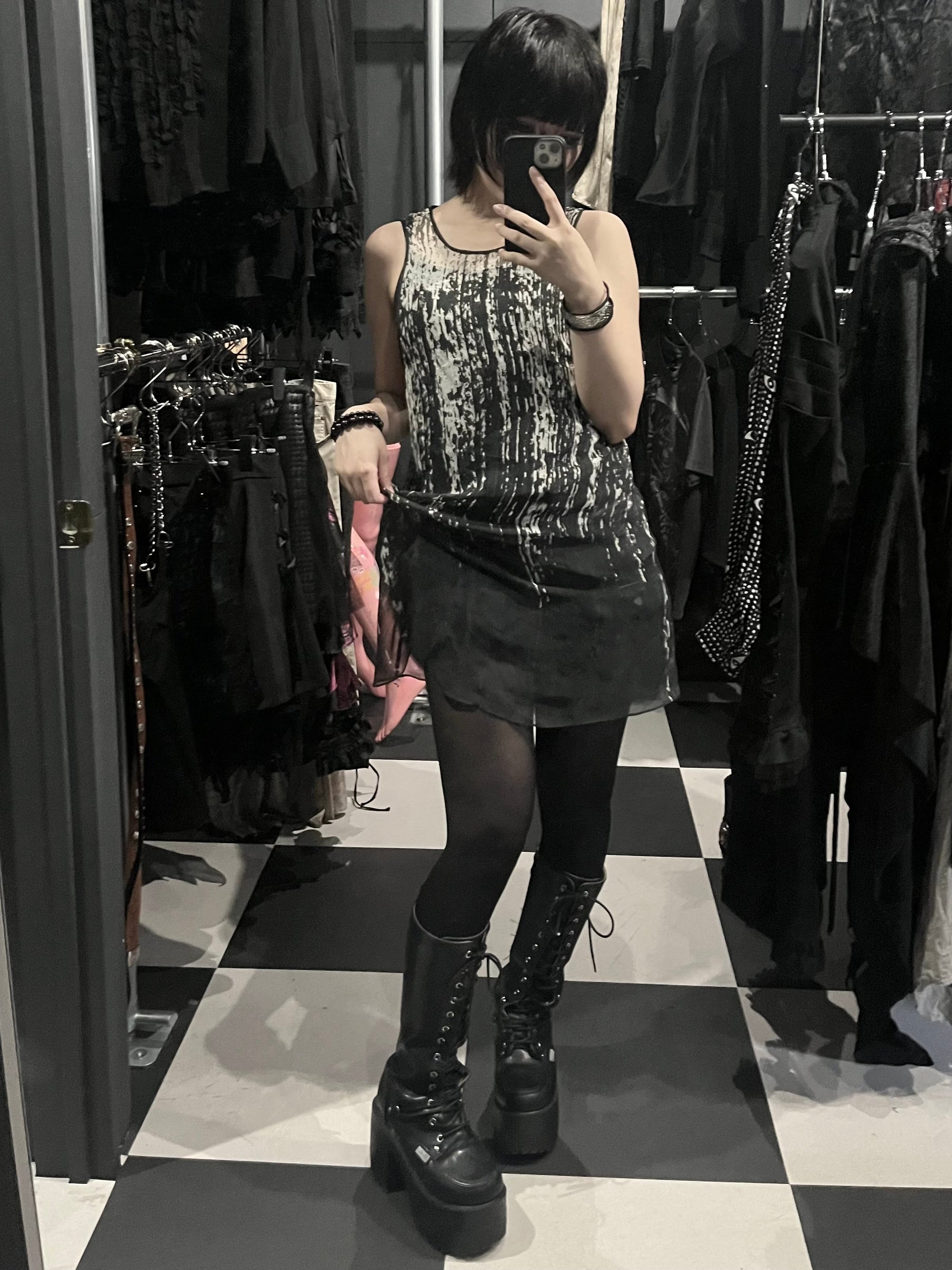 Lutz Huelle Sheer Sleeveless Top