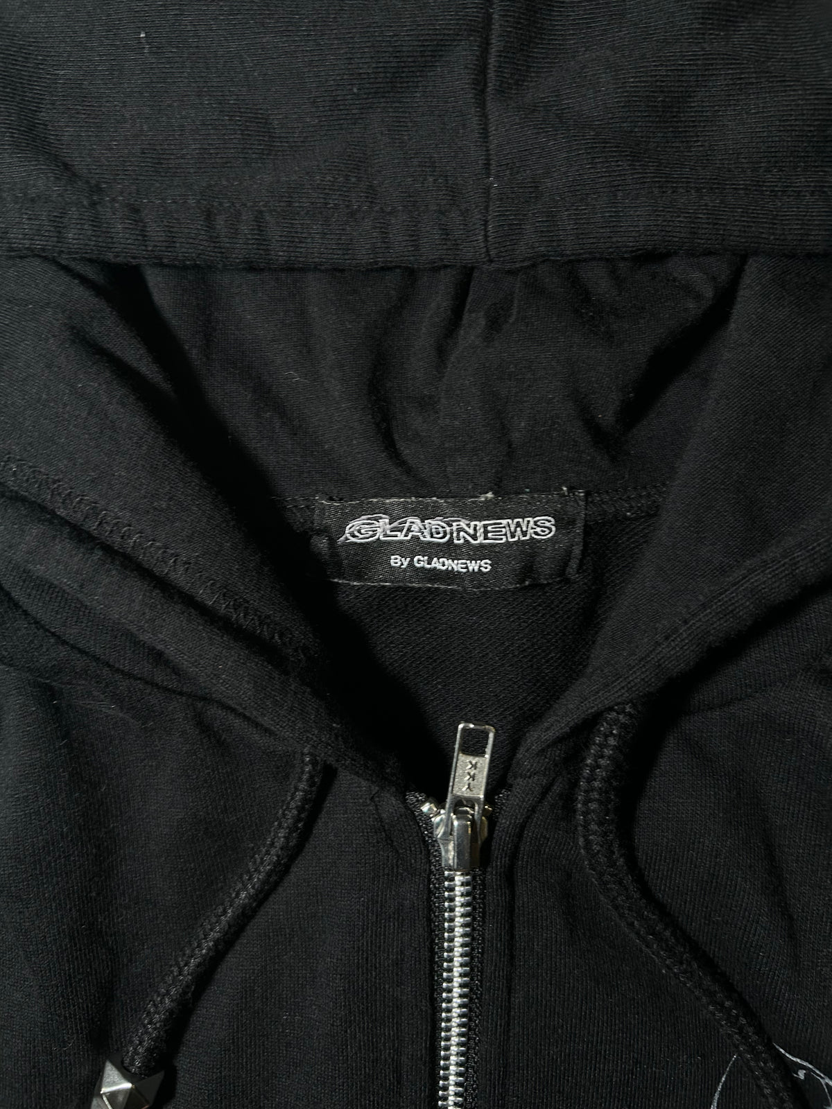Skeleton Print Zip Hoodie