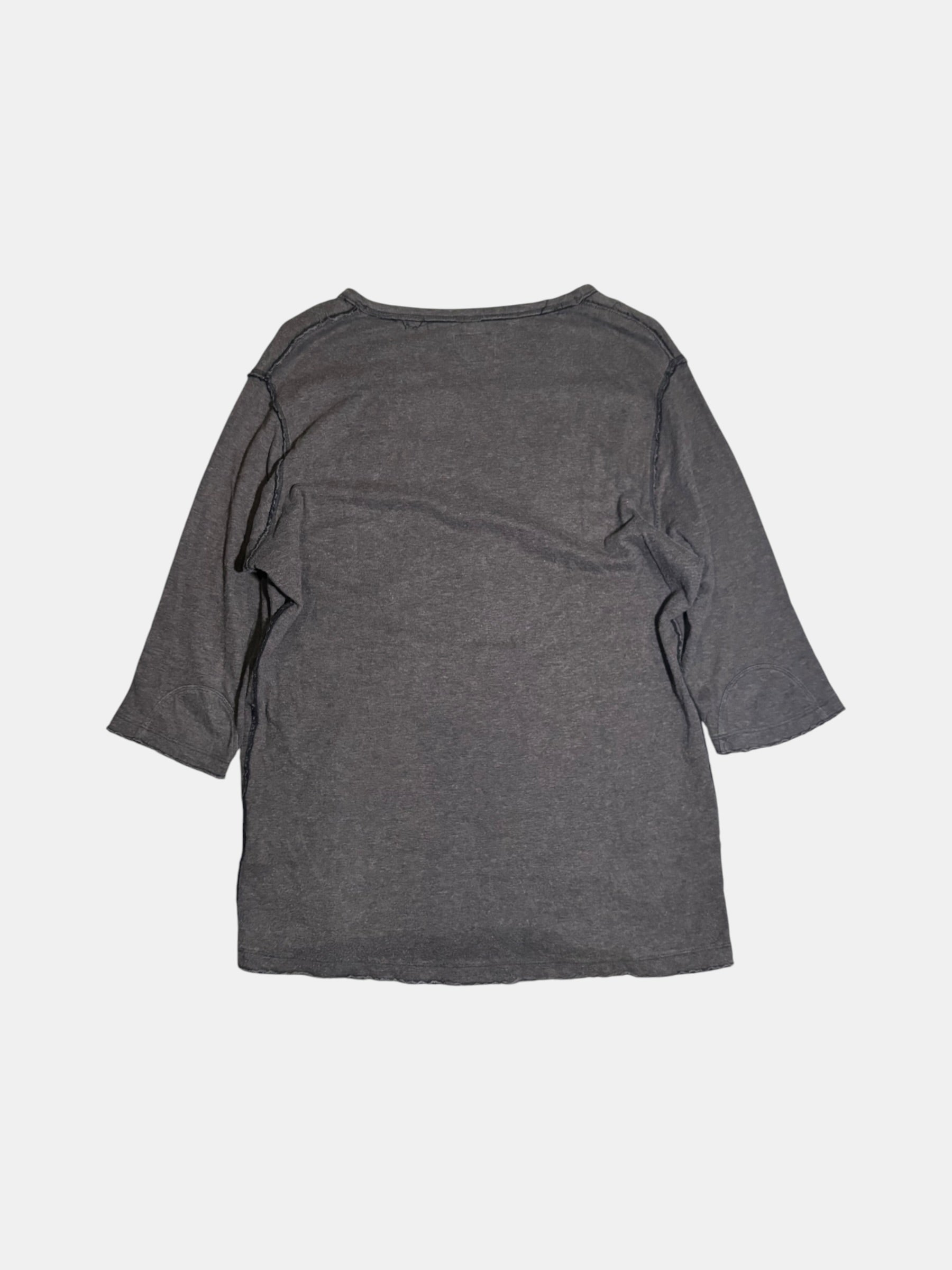 DIESEL Raw-Edge Three-Quarter Sleeve Tee