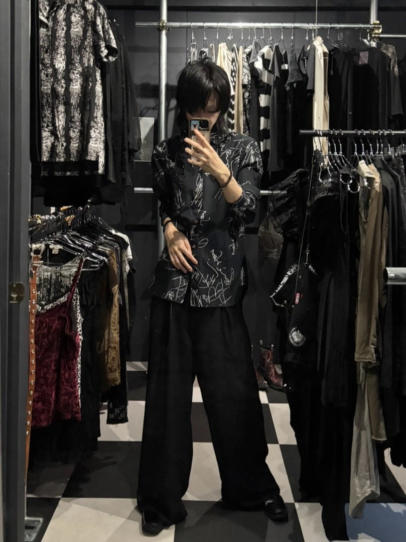 Scribble-Print Shirt