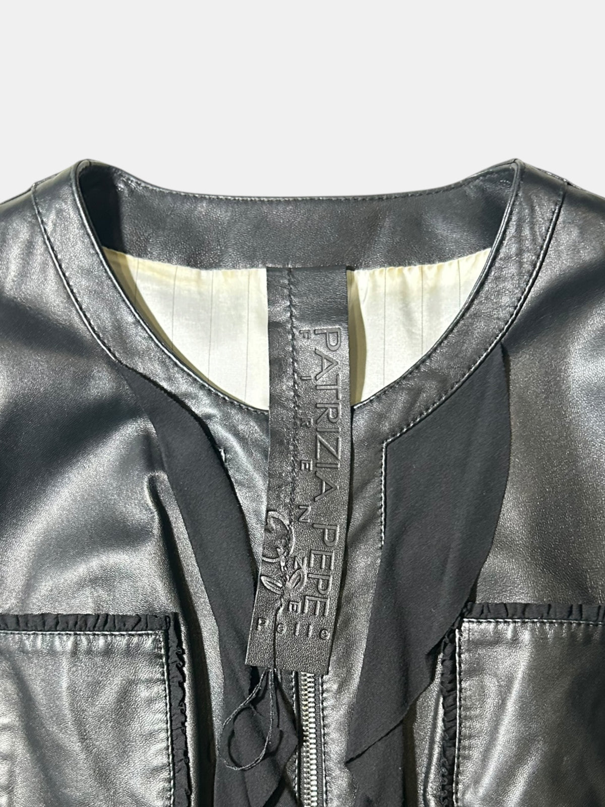 Ruffle-Trim Jacket