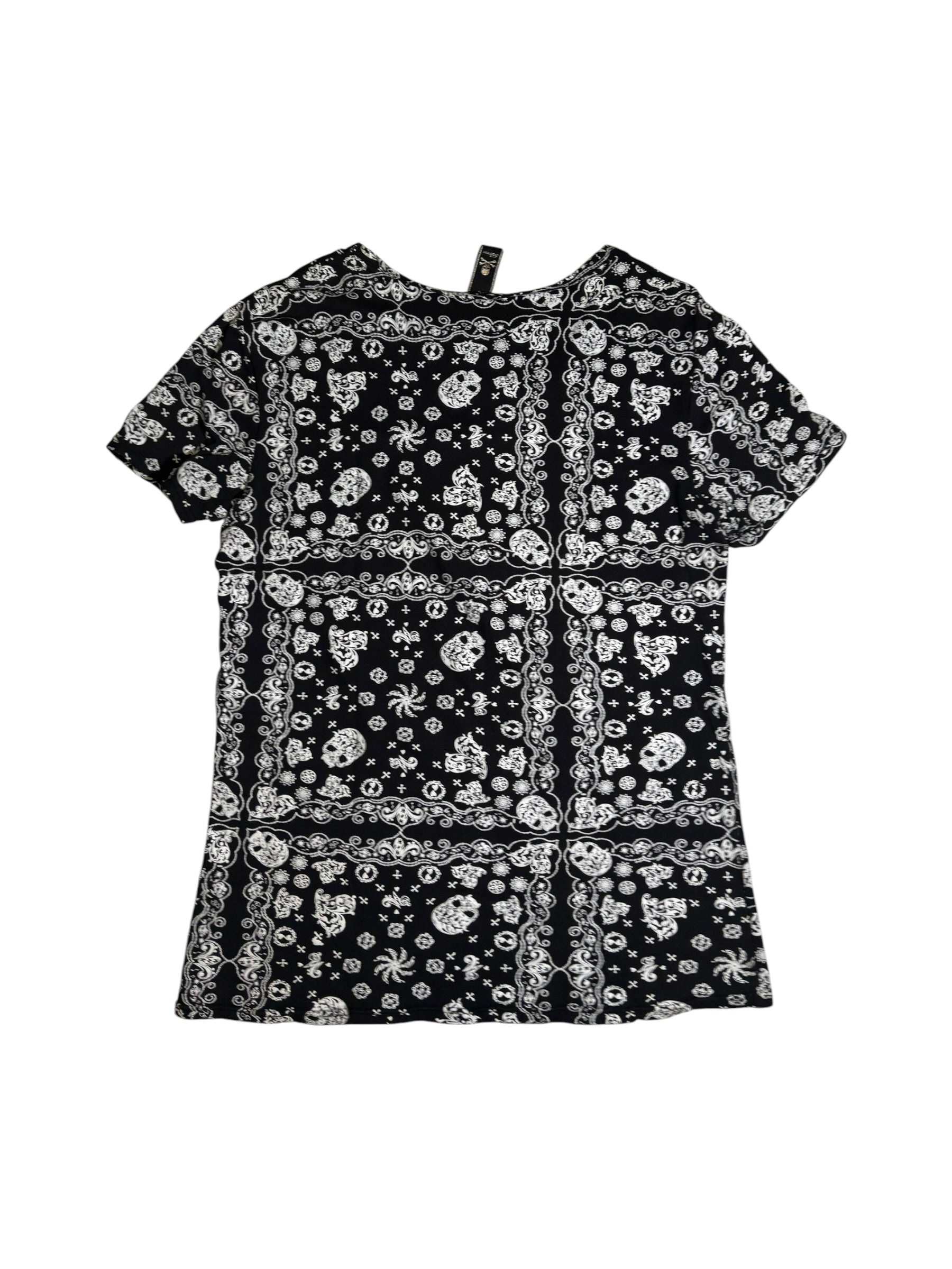 Skull Bandana Print T-Shirt
