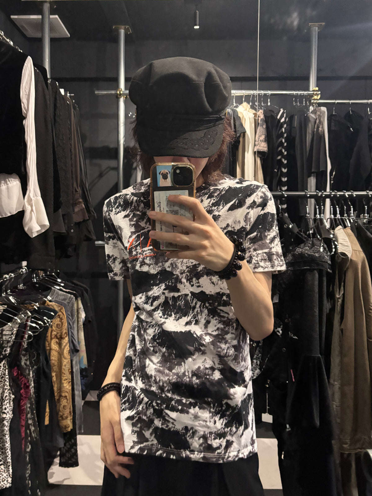 Abstract-Print T-Shirt