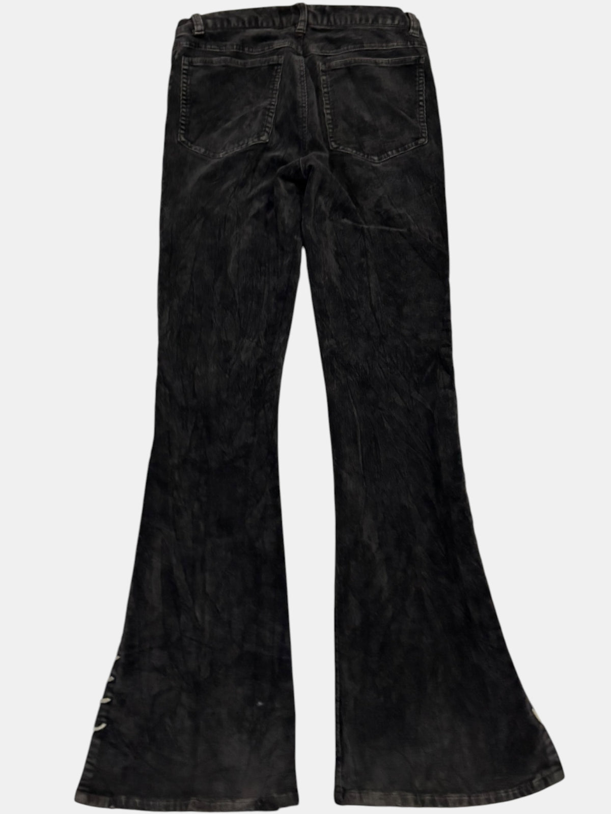 Side Lace-Up Flared Pants