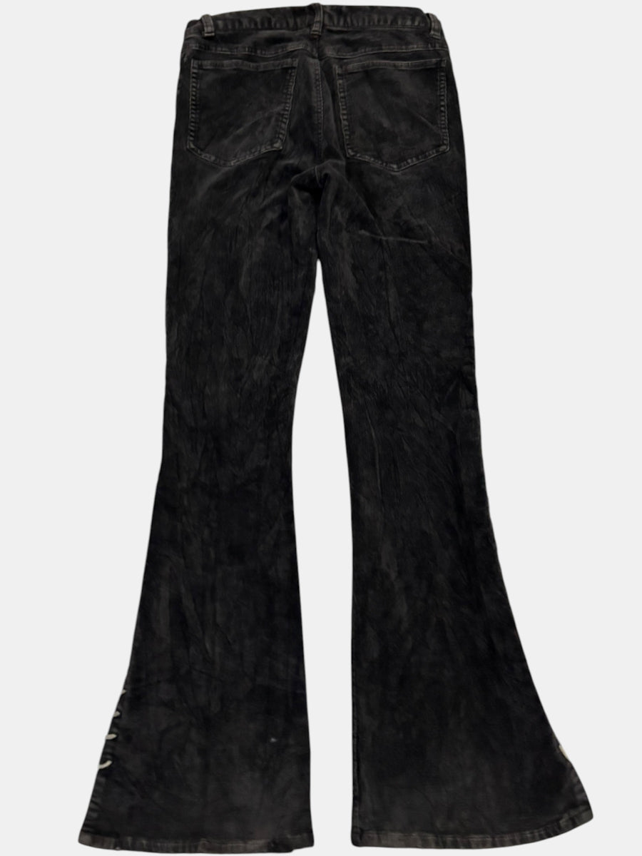 Side Lace-Up Flared Pants