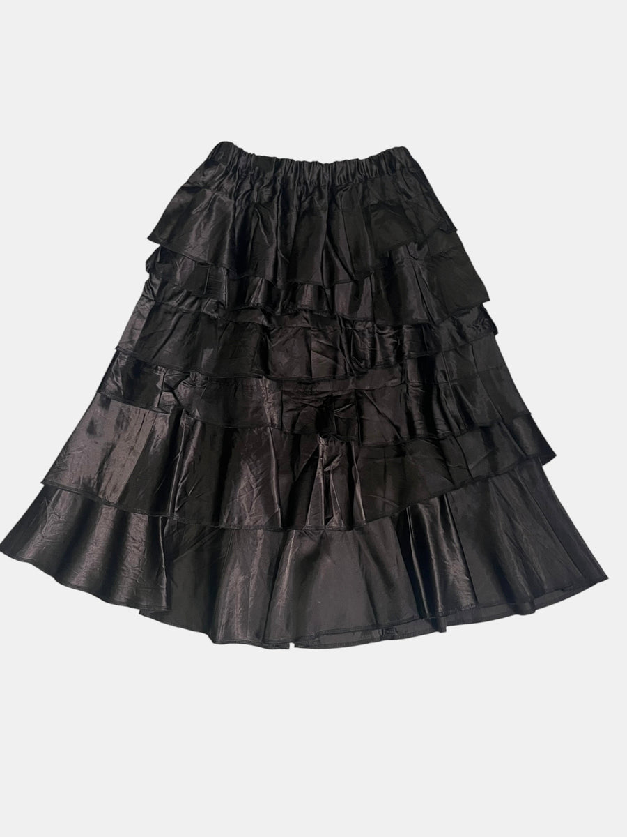 COMME des GARÇONS Satin Tiered Ruffle Skirt