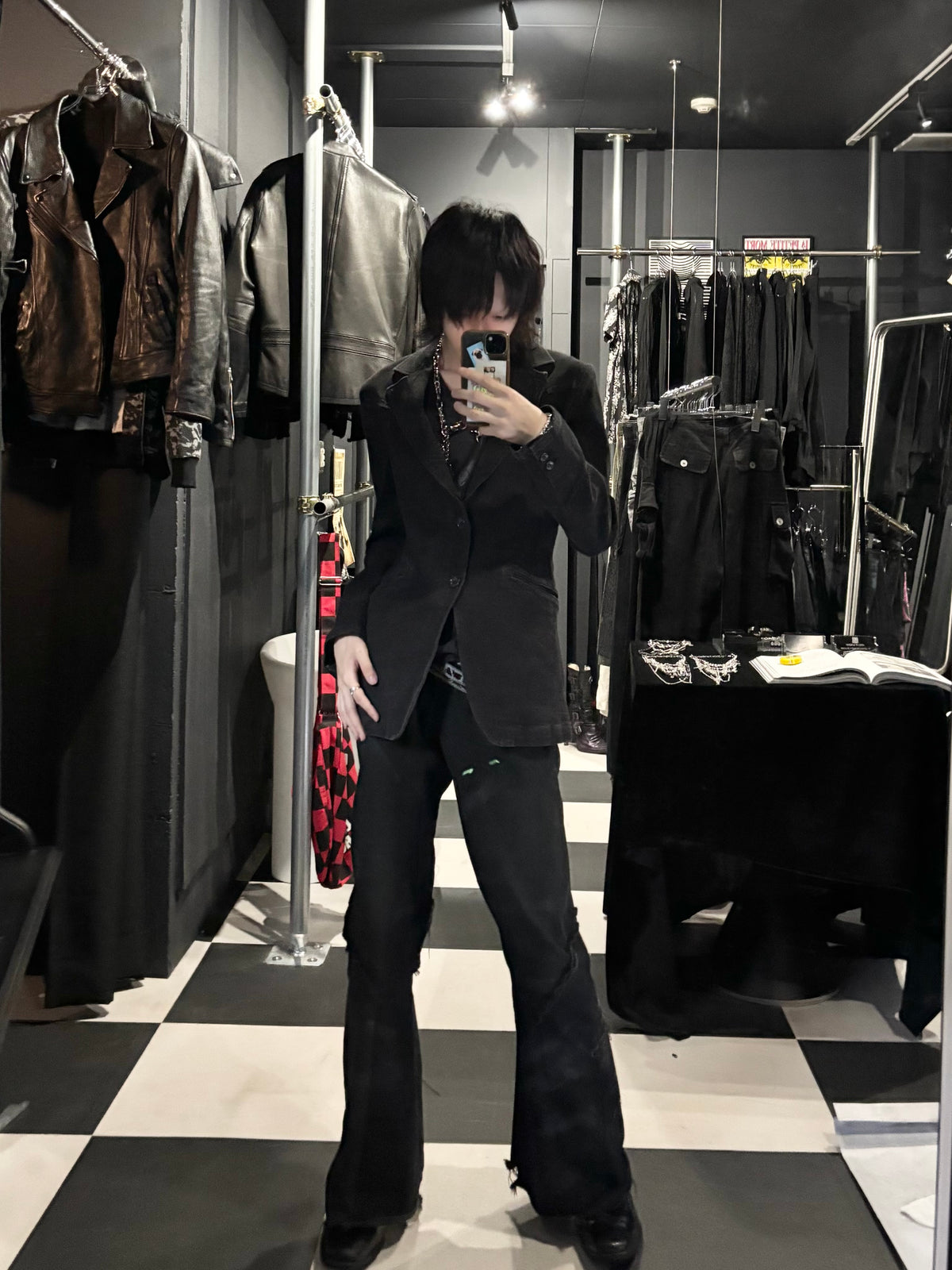 Contrast-Stitch Tailored Jacket
