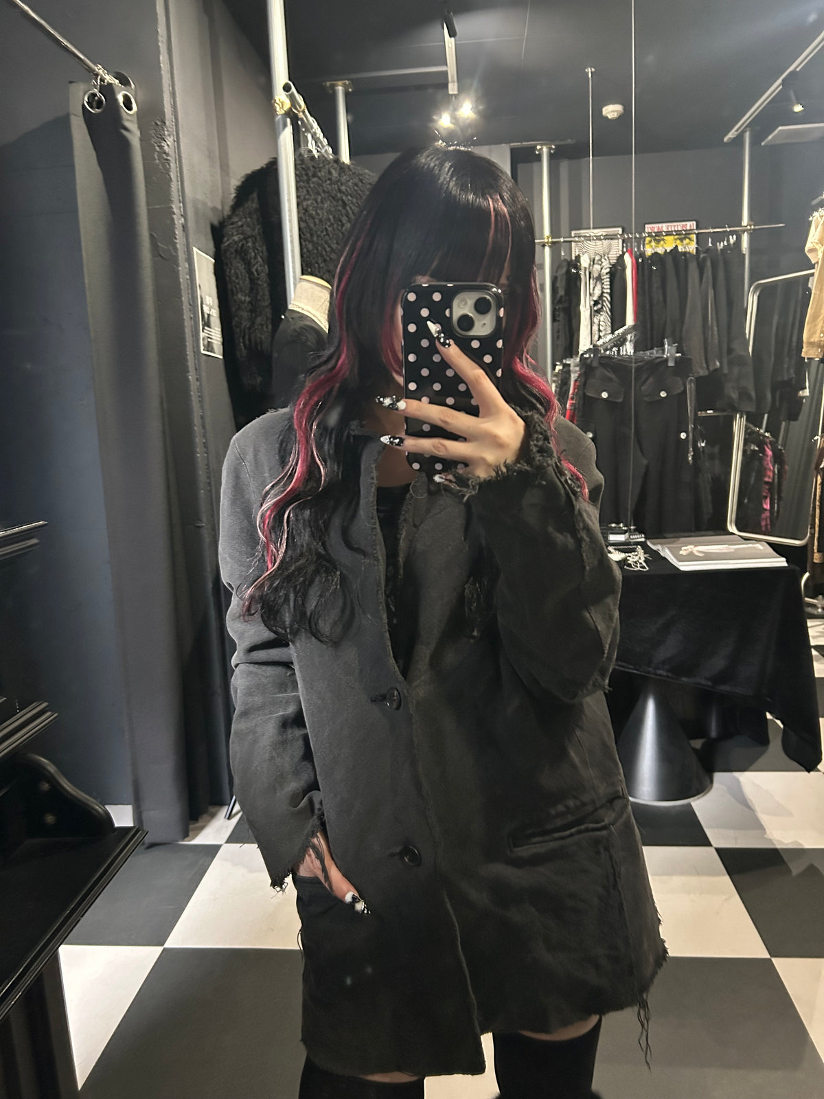 Raw-Edge Tailored Jacket