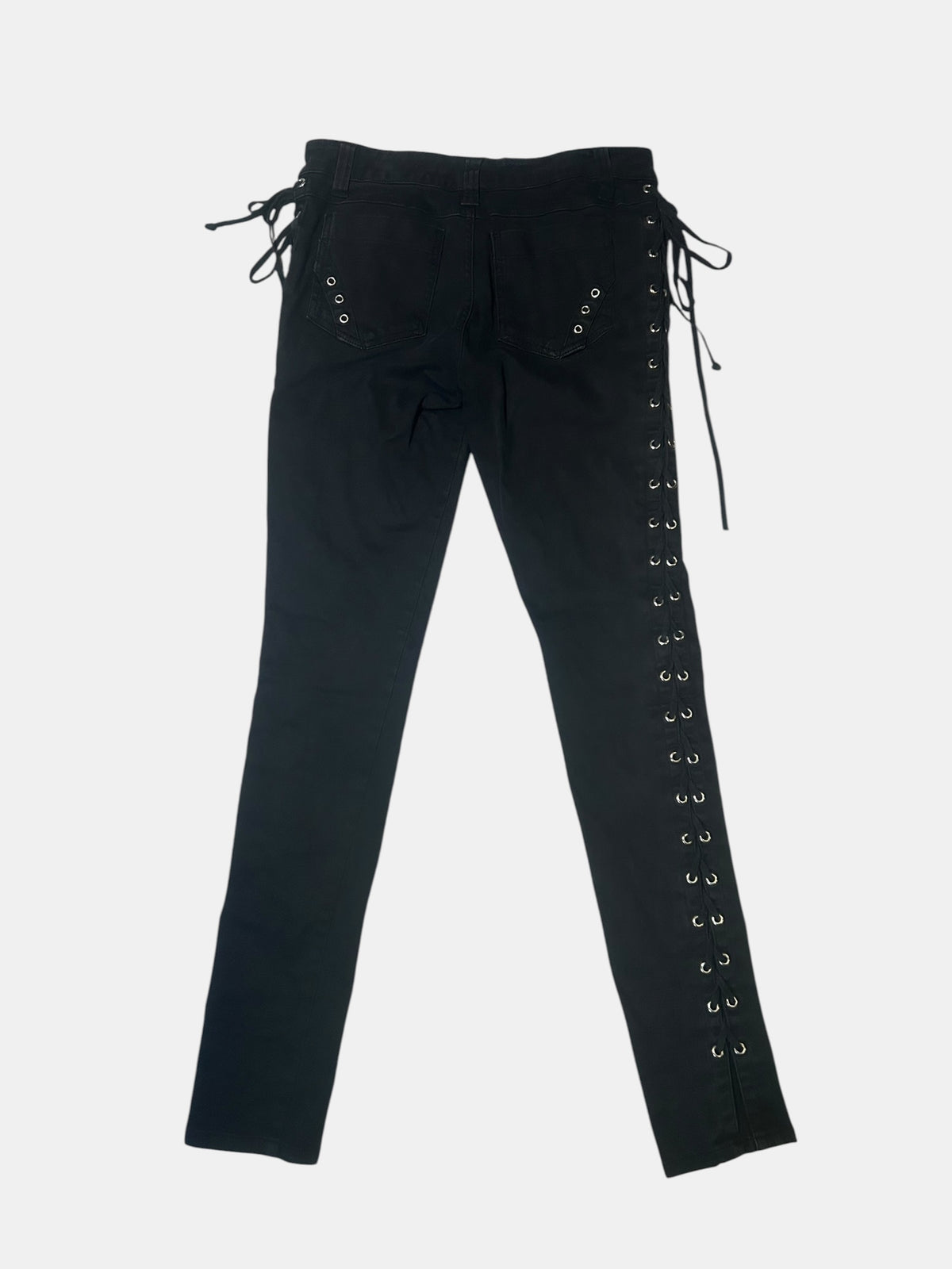 Lace-Up Slim Pants