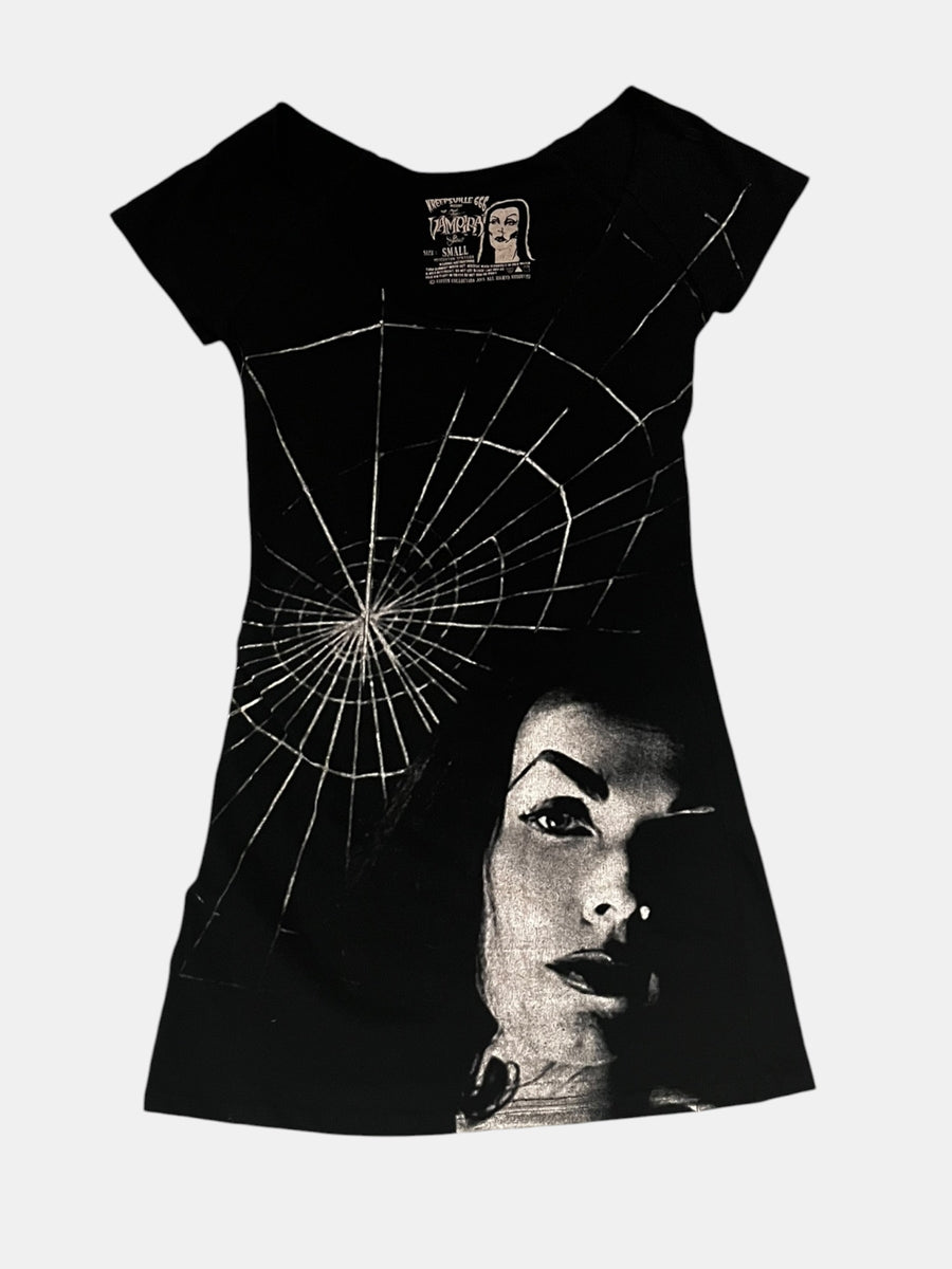 Kreepsville 666 Vampira Spider Web Dress