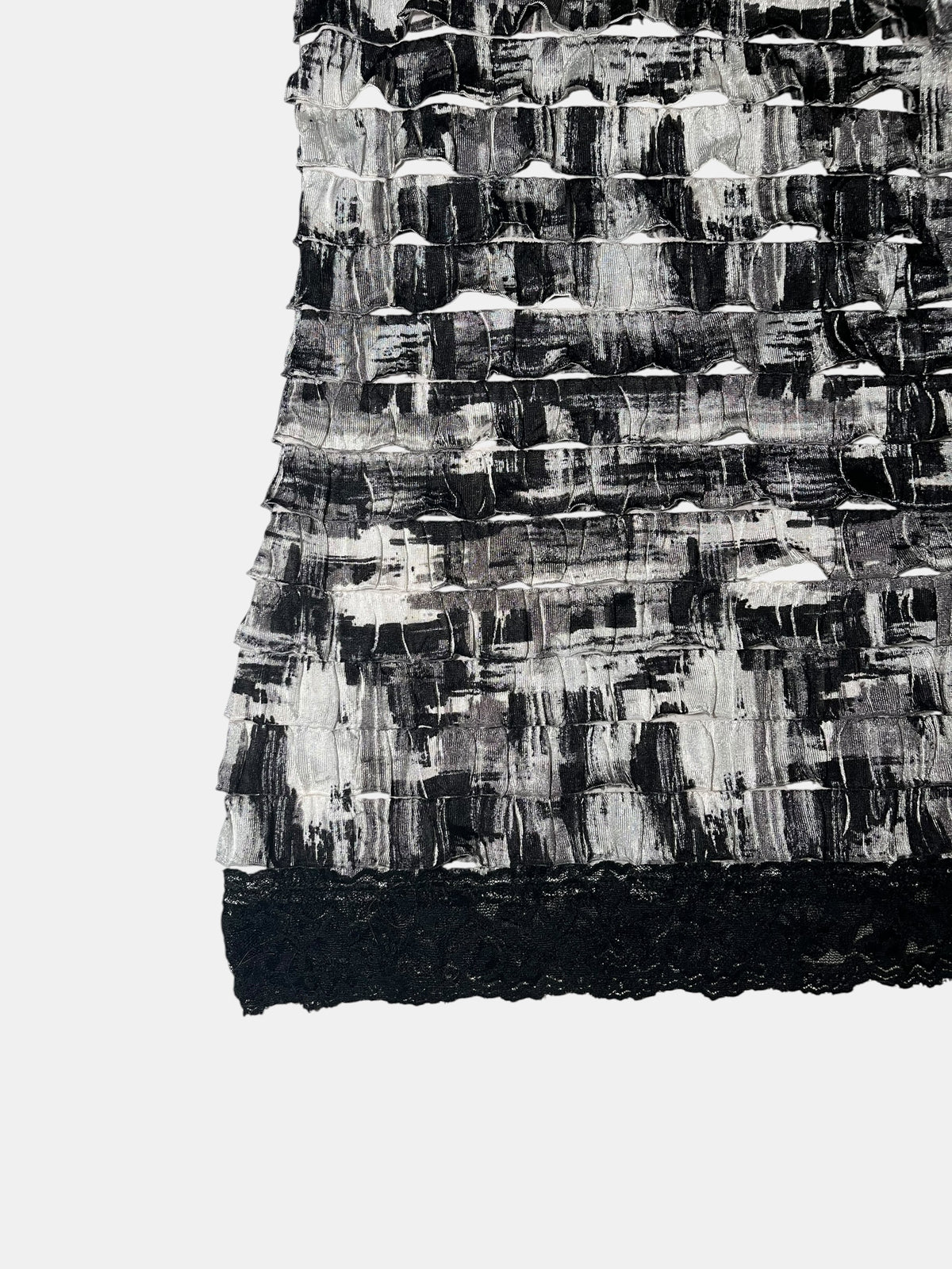 Brushstroke Print Ruffle Camisole