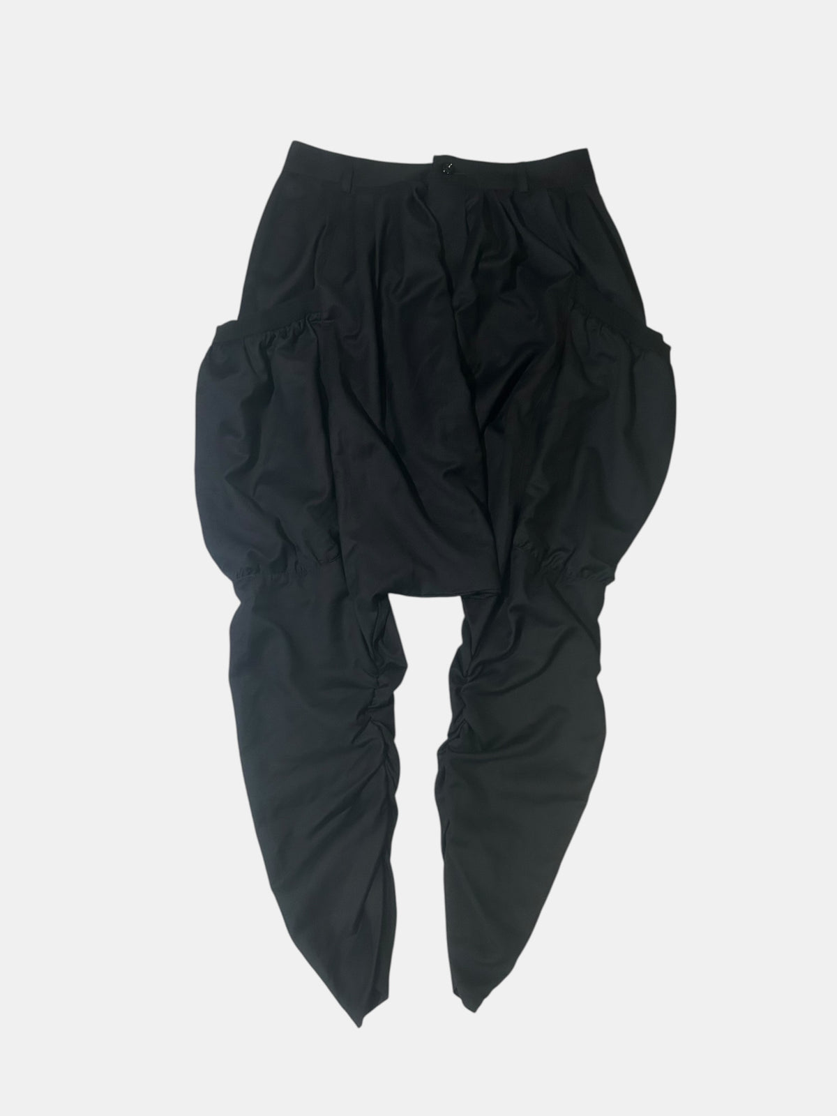 Balloon Drop-Crotch Pants