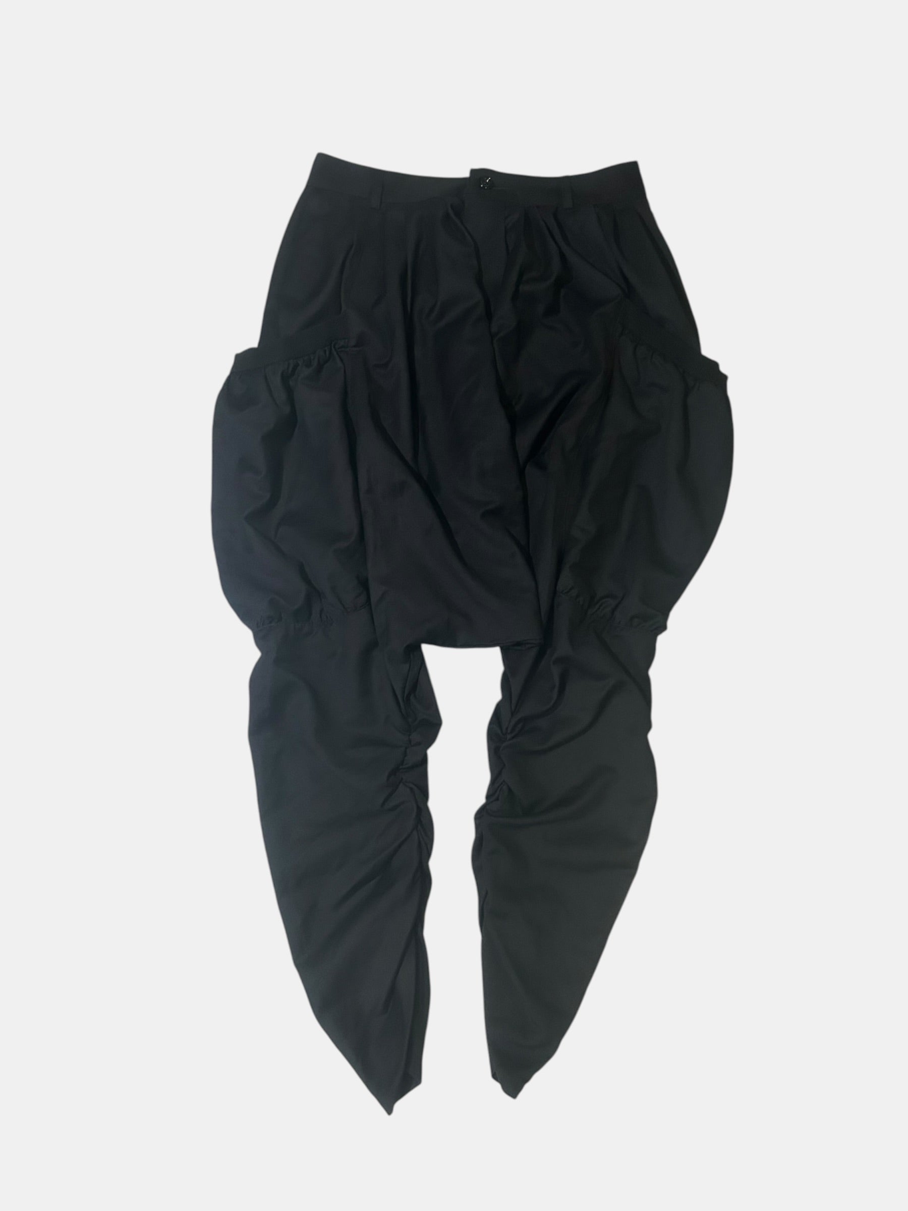 Balloon Drop-Crotch Pants