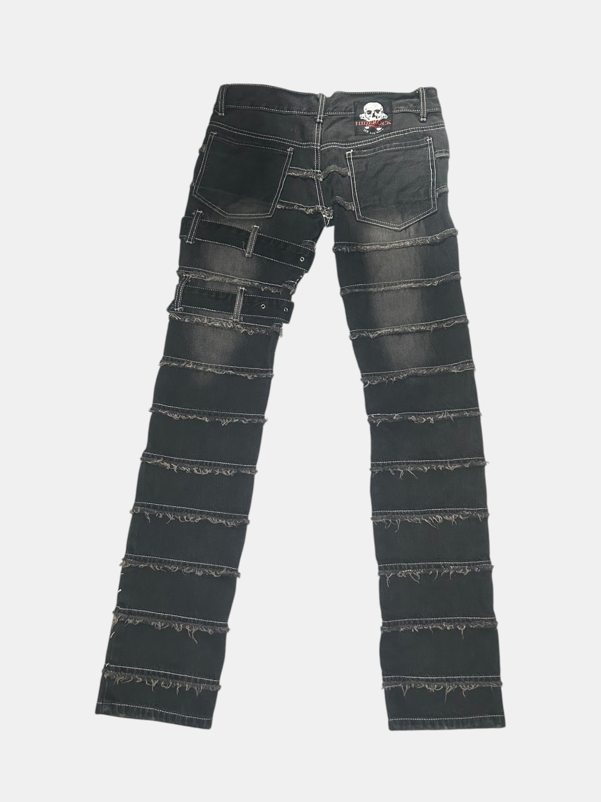 Frayed Panel Jeans