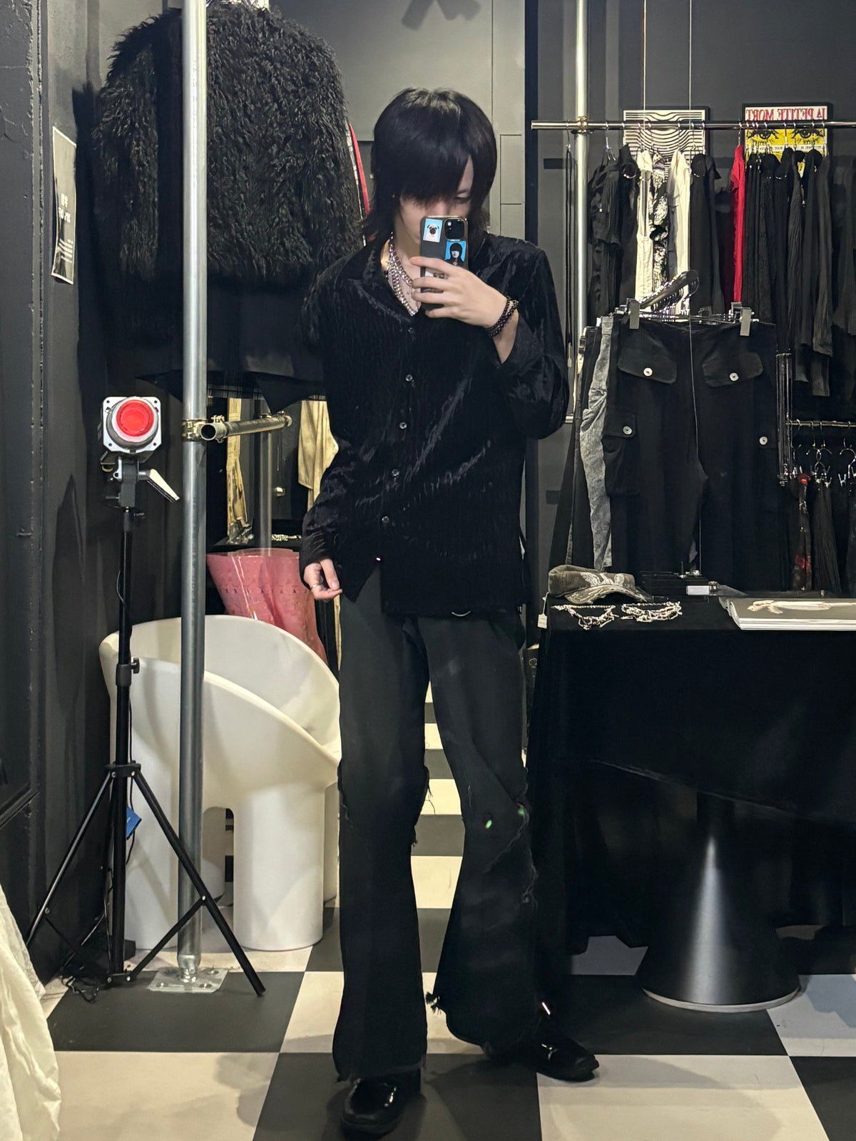 Textured Velvet Shirt