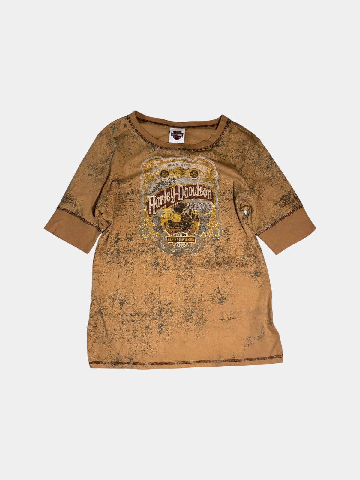 Contrast-Trim Graphic T-Shirt
