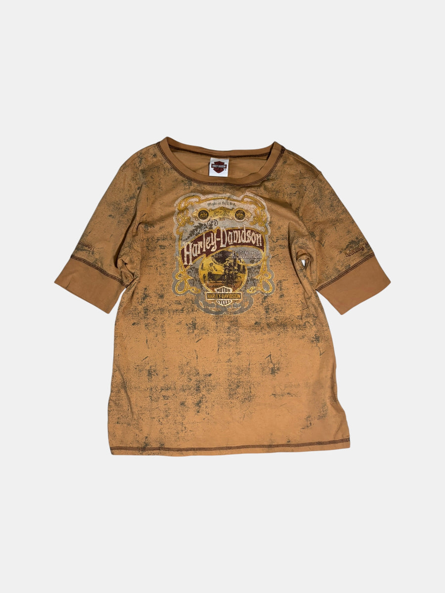 Contrast-Trim Graphic T-Shirt