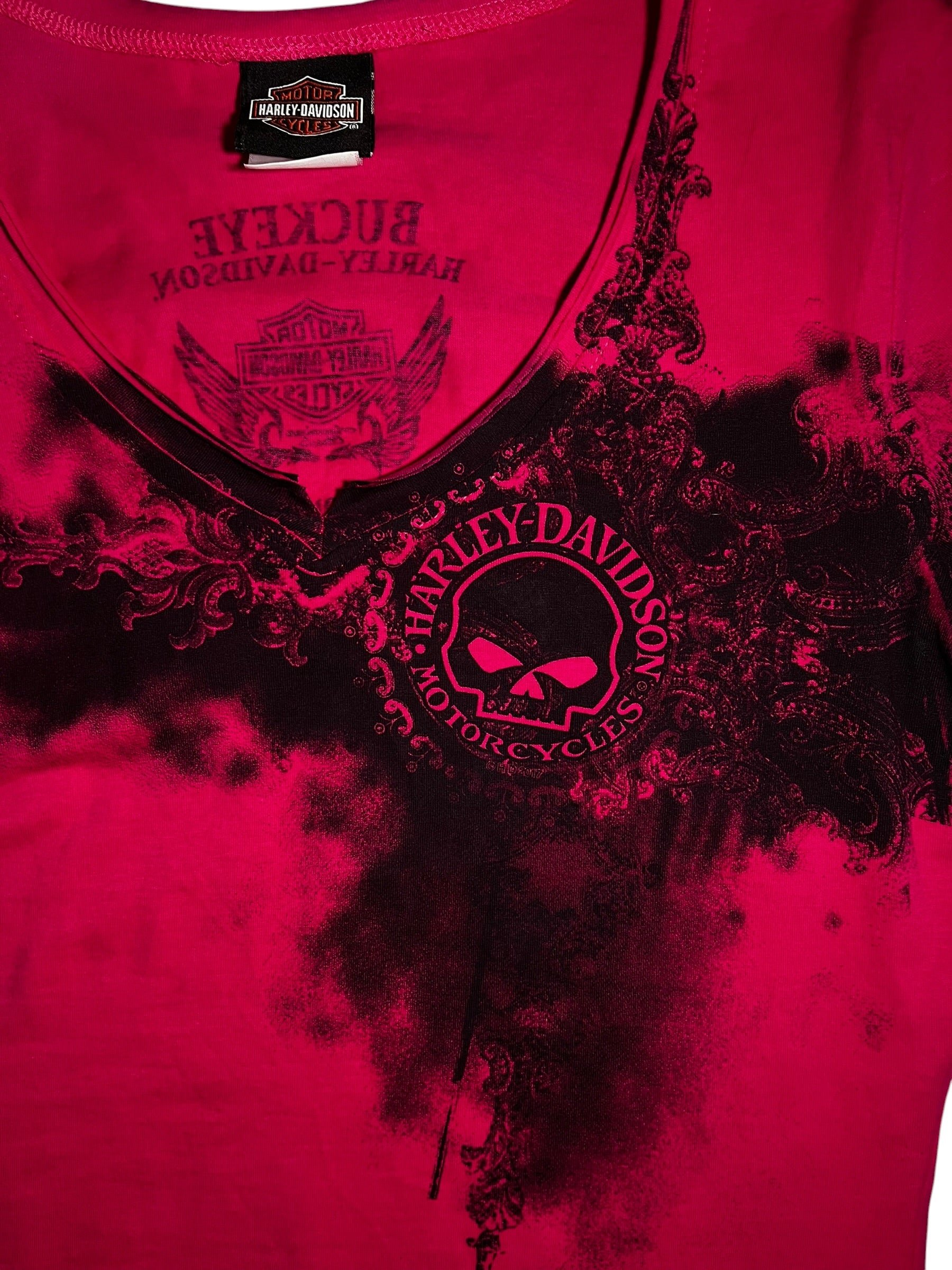 Harley-Davidson Willie G Skull V-Neck Tee